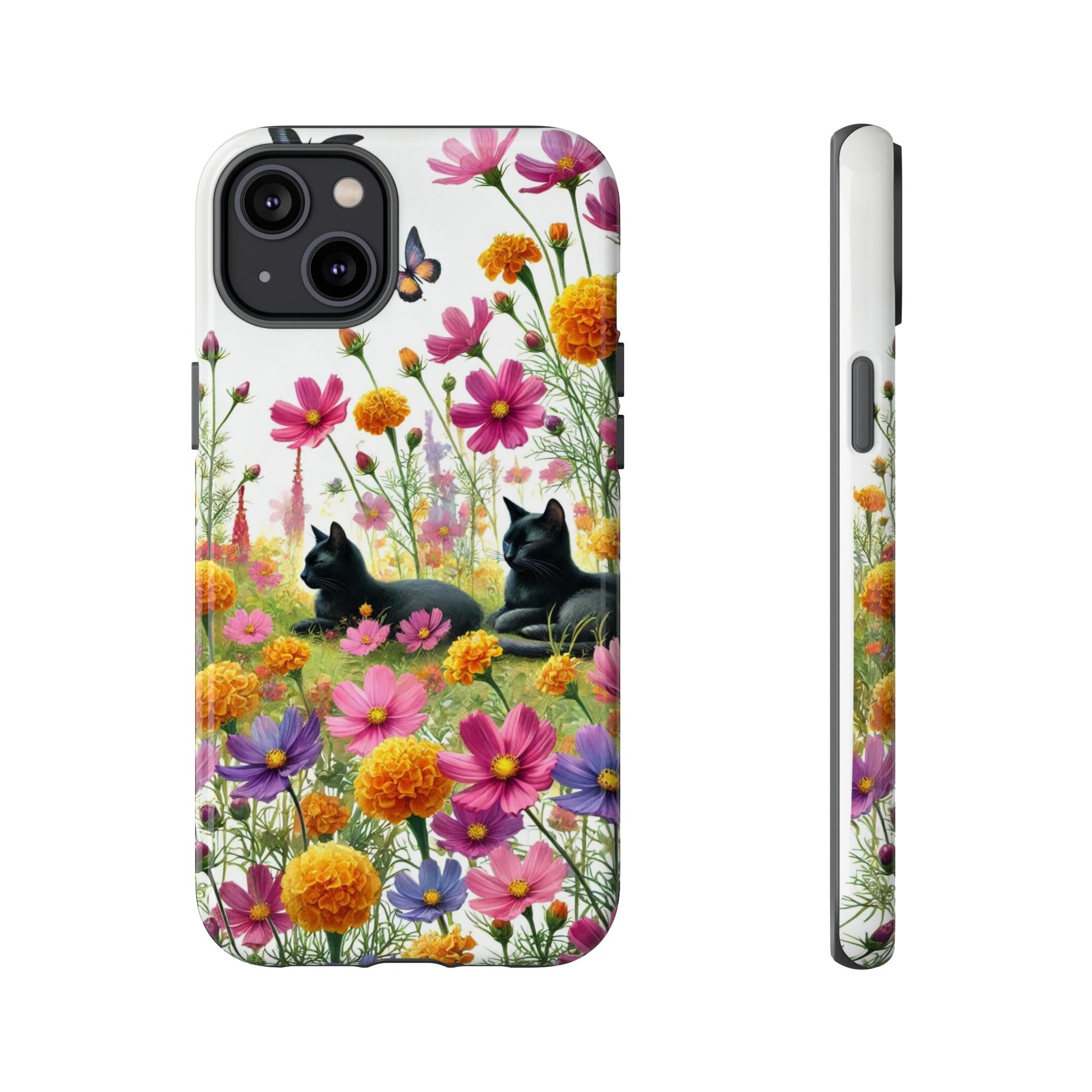 October Birth Month Flowers - Cat Lover  Iphone Tough Cases   