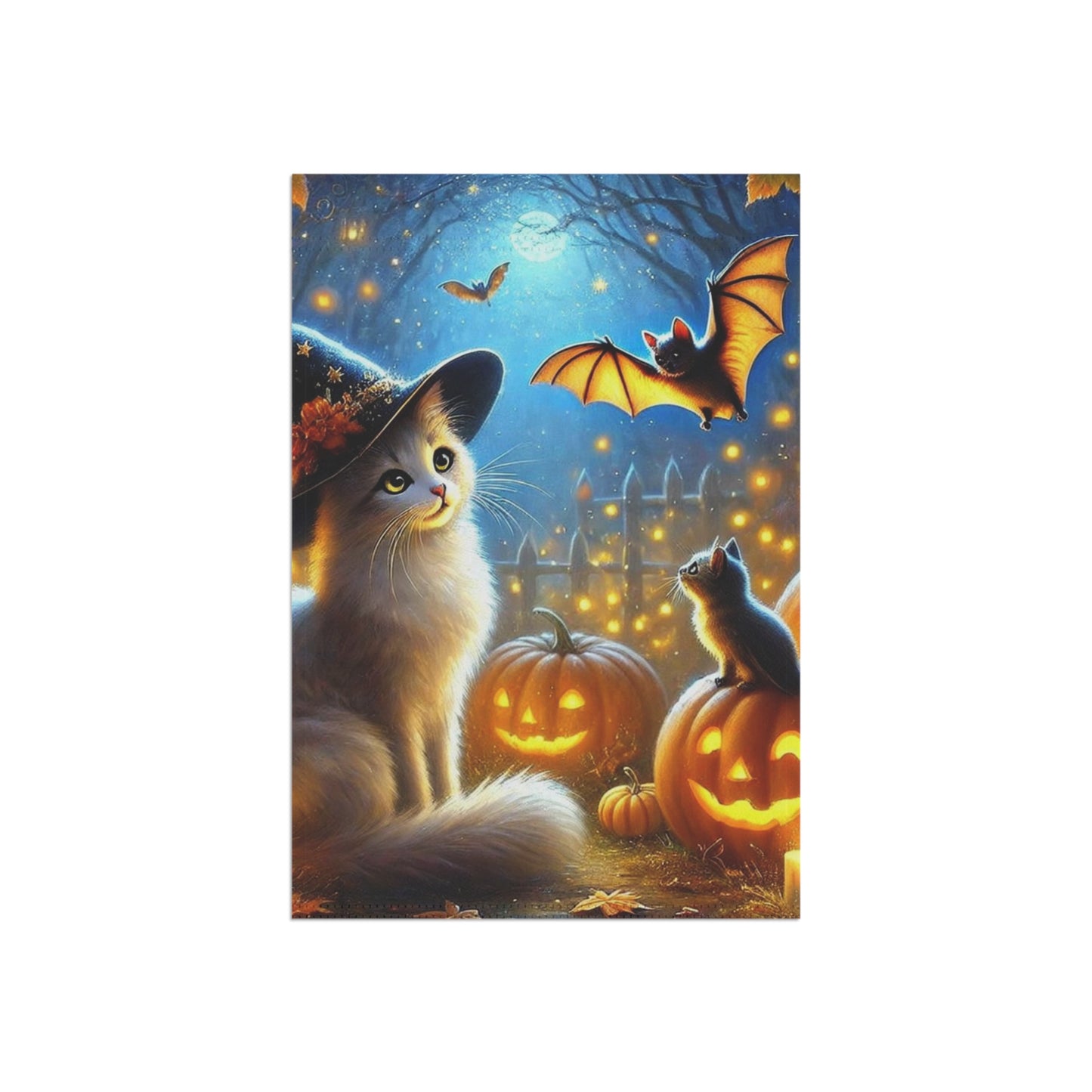 Halloween - Cat Pumpkin Patch - Garden & House Banner   