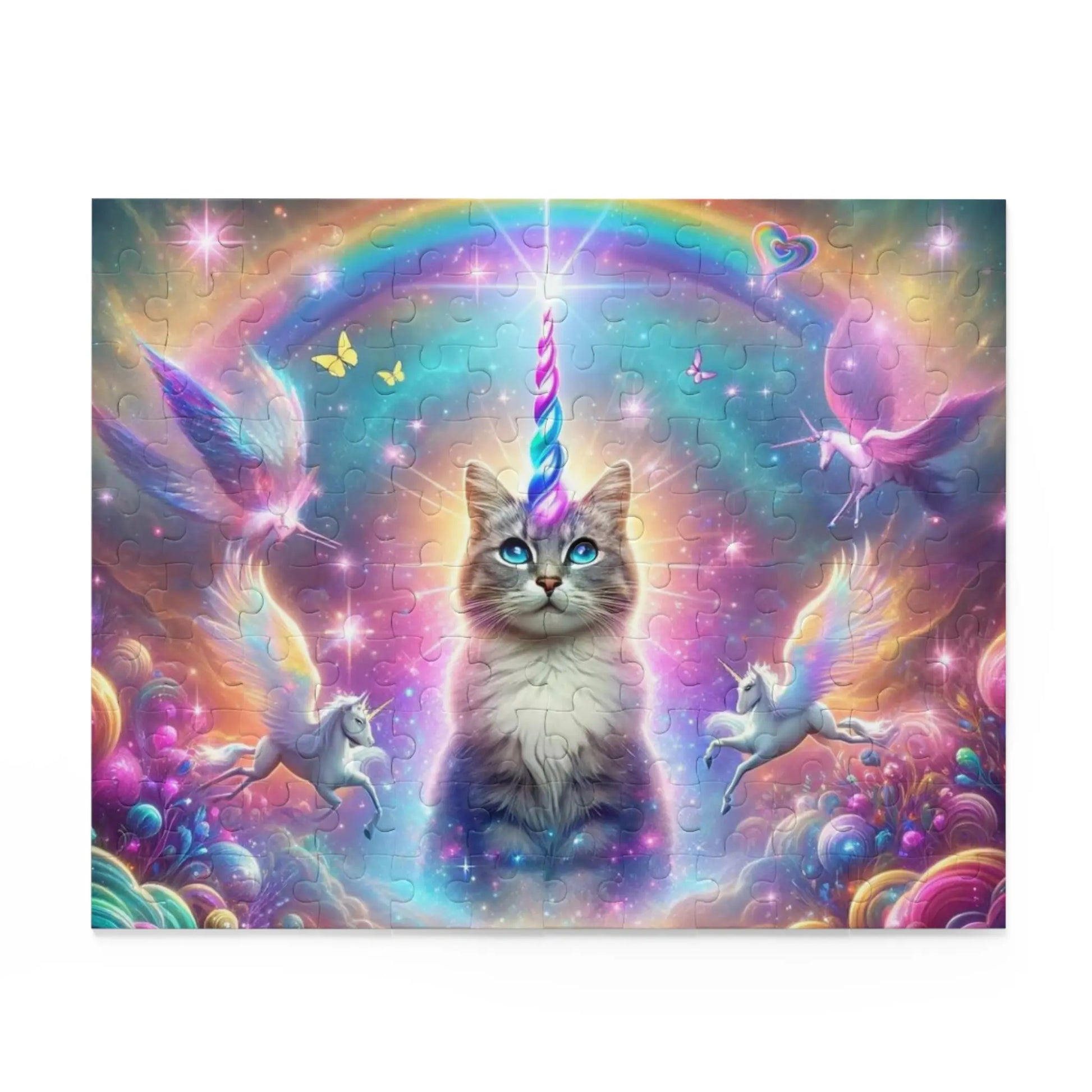 Rainbow Caticorn - Cat Unicorn - Jigsaw Puzzle (120, 252, 500-Piece) - Montecore PawPrints