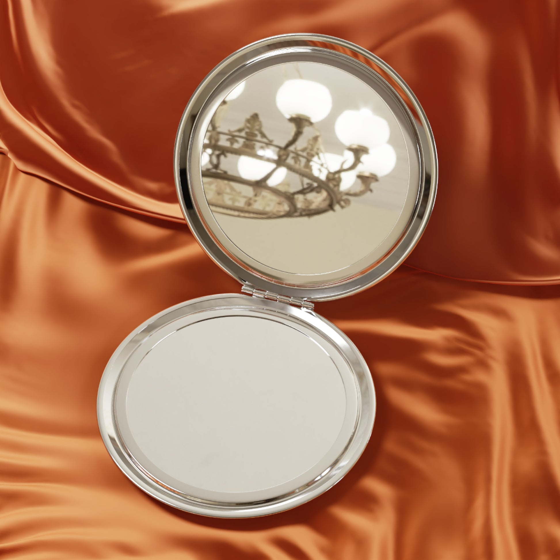 Celestial White Cat - Compact Travel Mirror   