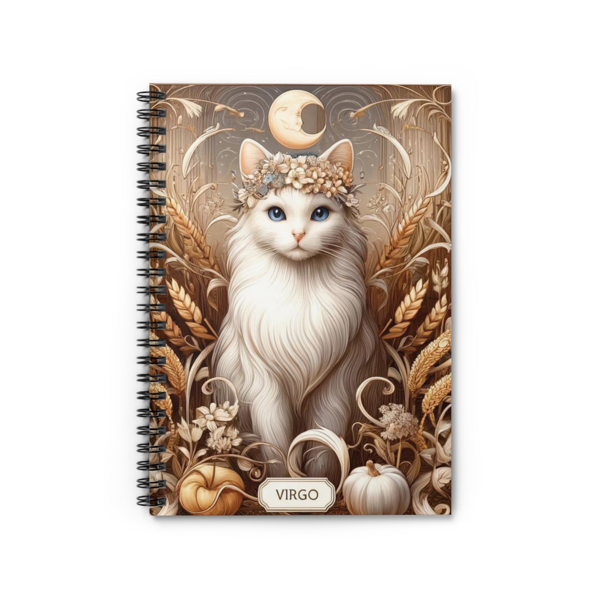 Virgo - Cat Lover - Spiral Notebook - Ruled Line   