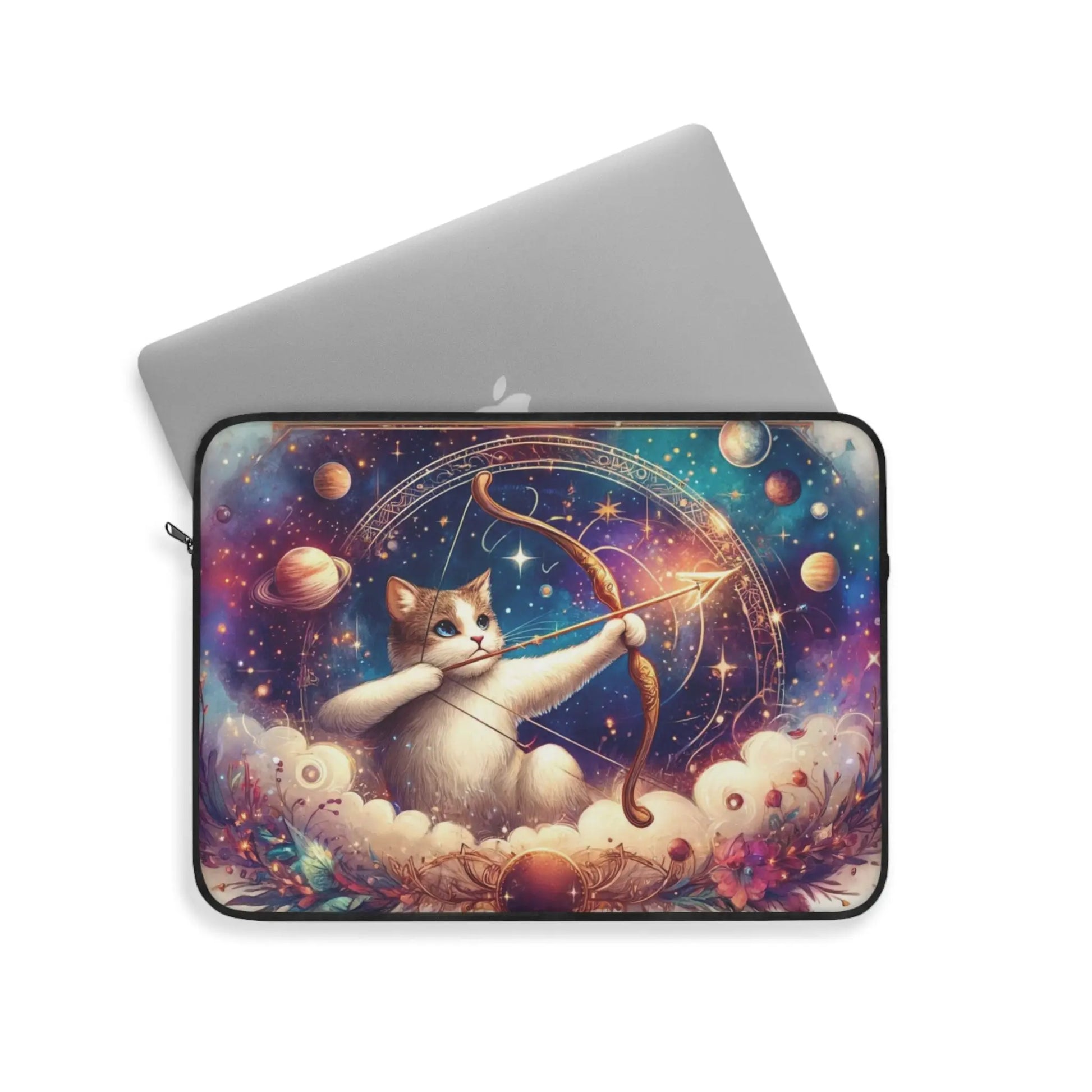 Sagittarius Cat Lover - Celestial Moon - Laptop Sleeve   