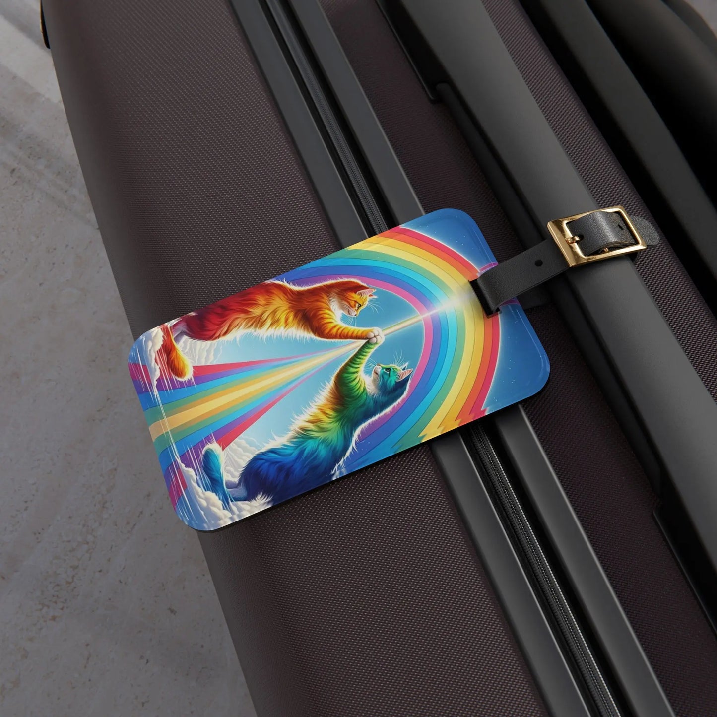 Rainbow Connection - Cat Lover - Luggage Tag - Montecore PawPrints