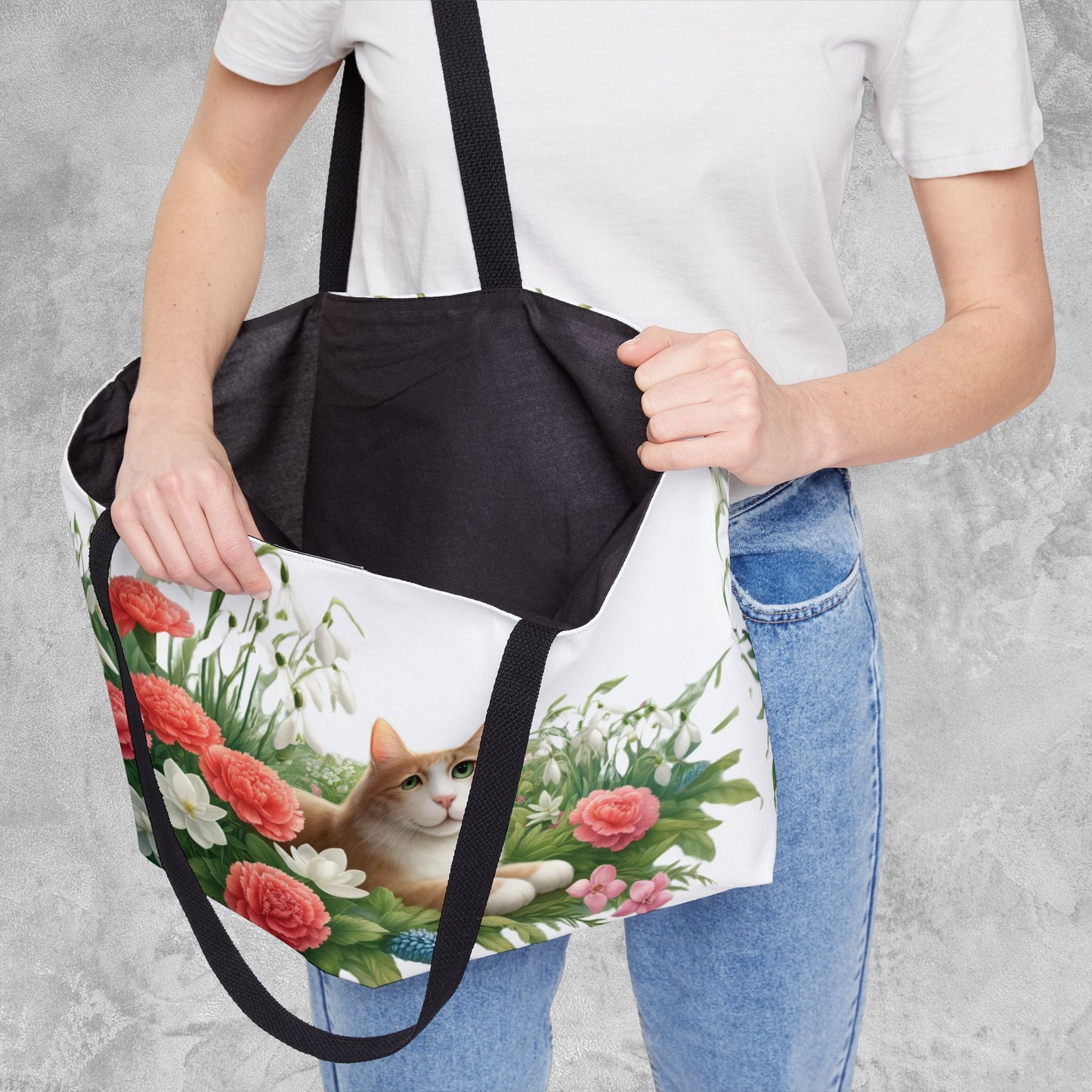 January Birth Flower - Cat Lover - Weekender Tote Bag   