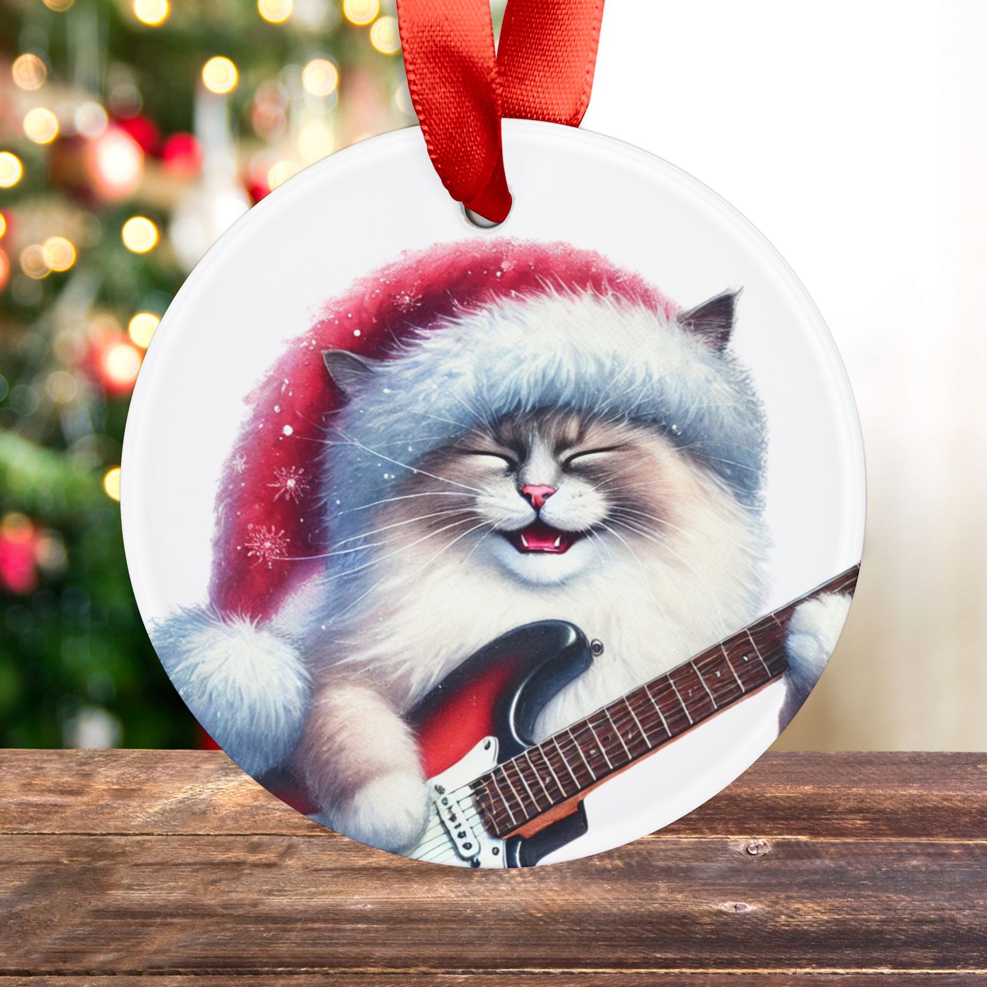 Christmas Rock - Cat Lover - Ornament   