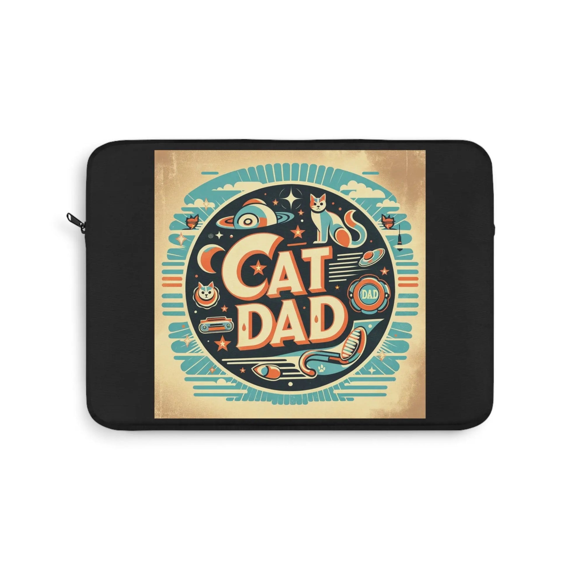 Retro Cat Dad - Laptop Sleeve - Montecore PawPrints