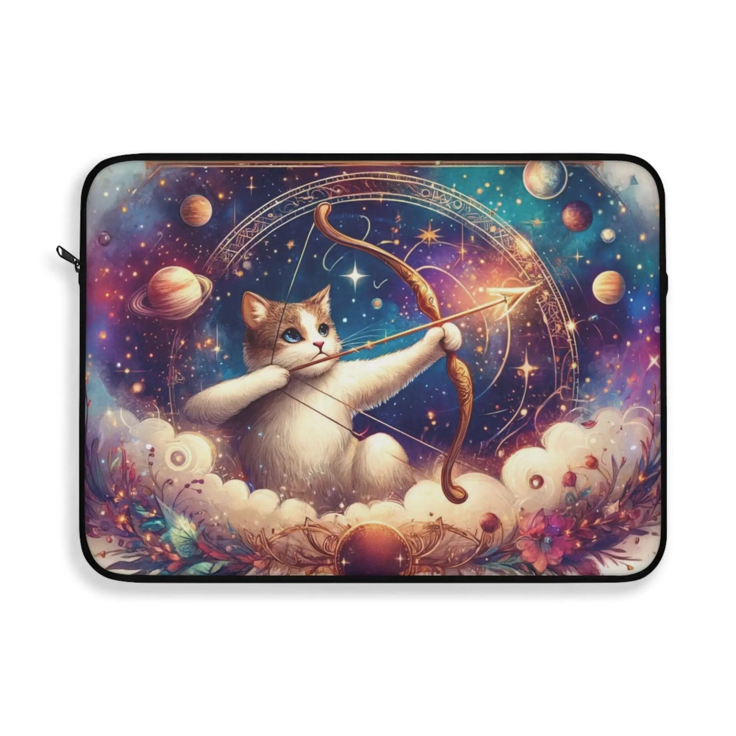 Sagittarius Cat Lover - Celestial Moon - Laptop Sleeve   