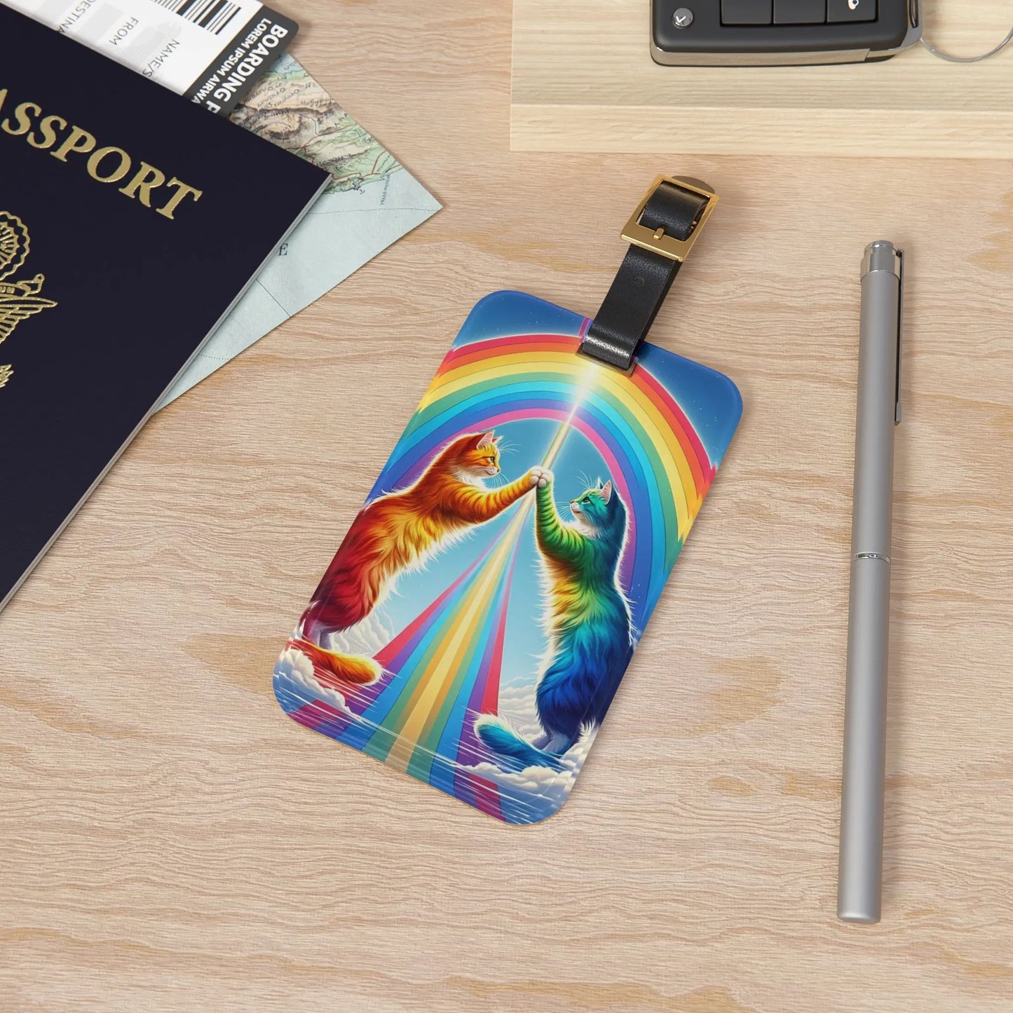 Rainbow Connection - Cat Lover - Luggage Tag - Montecore PawPrints