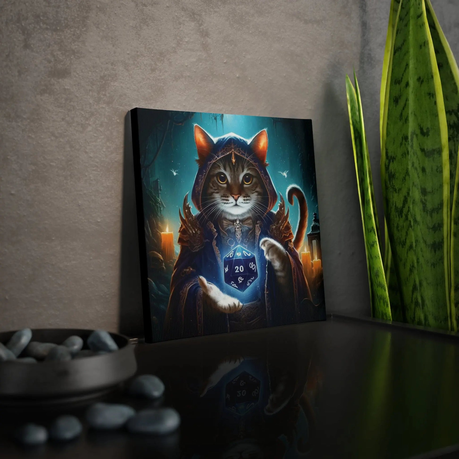 Dungeons and Dragons Cat Sorcerer - Cat Lover - Wall Art Decor - Montecore PawPrints