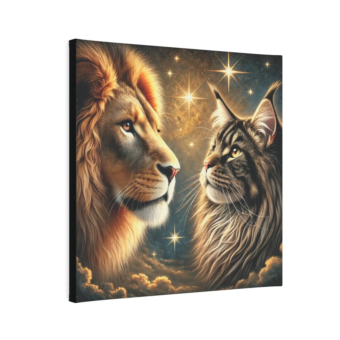 Leo Lion - Maine Coon - Wall Art Decor 8x8   