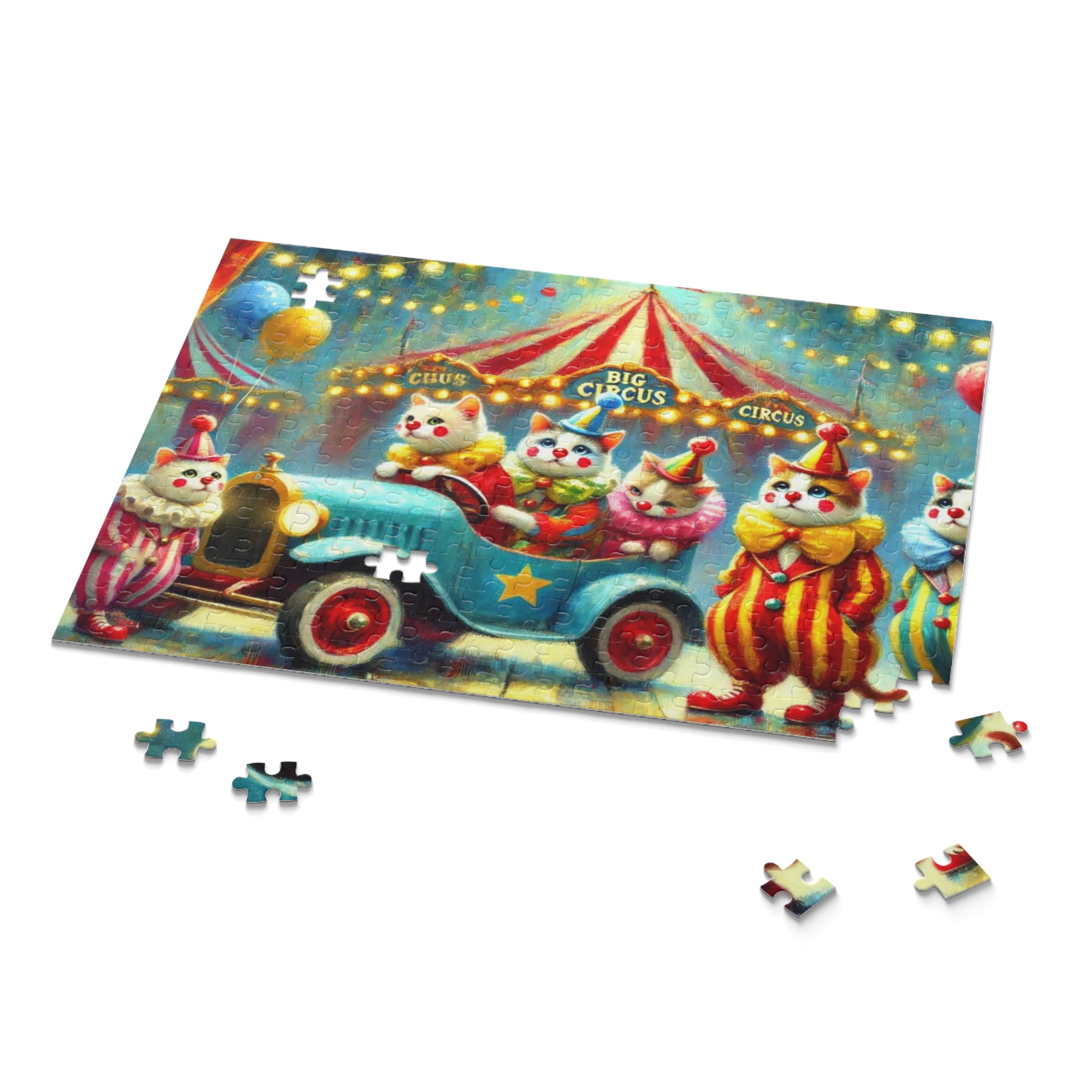 Cat Clown Circus - Cat Lover Gift 120, 252, or 500 -piece options   