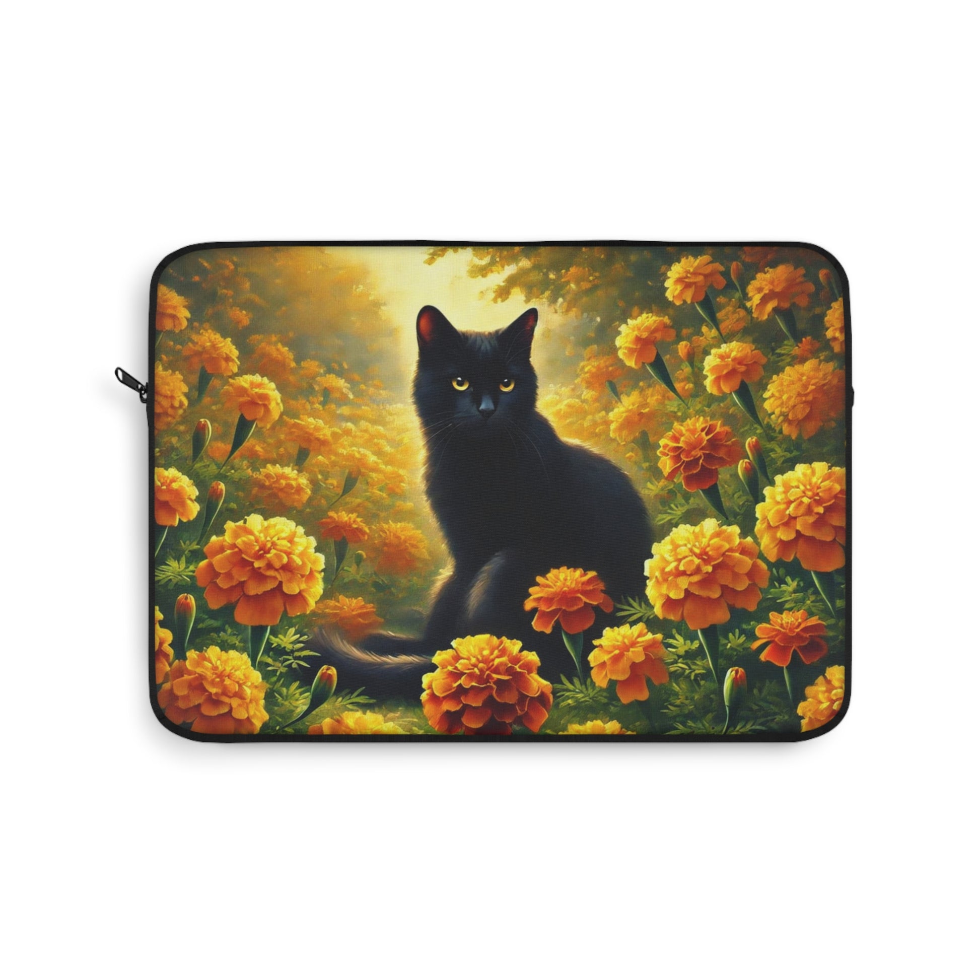 October Birth Flower - Cat Lover - Laptop Sleeve   