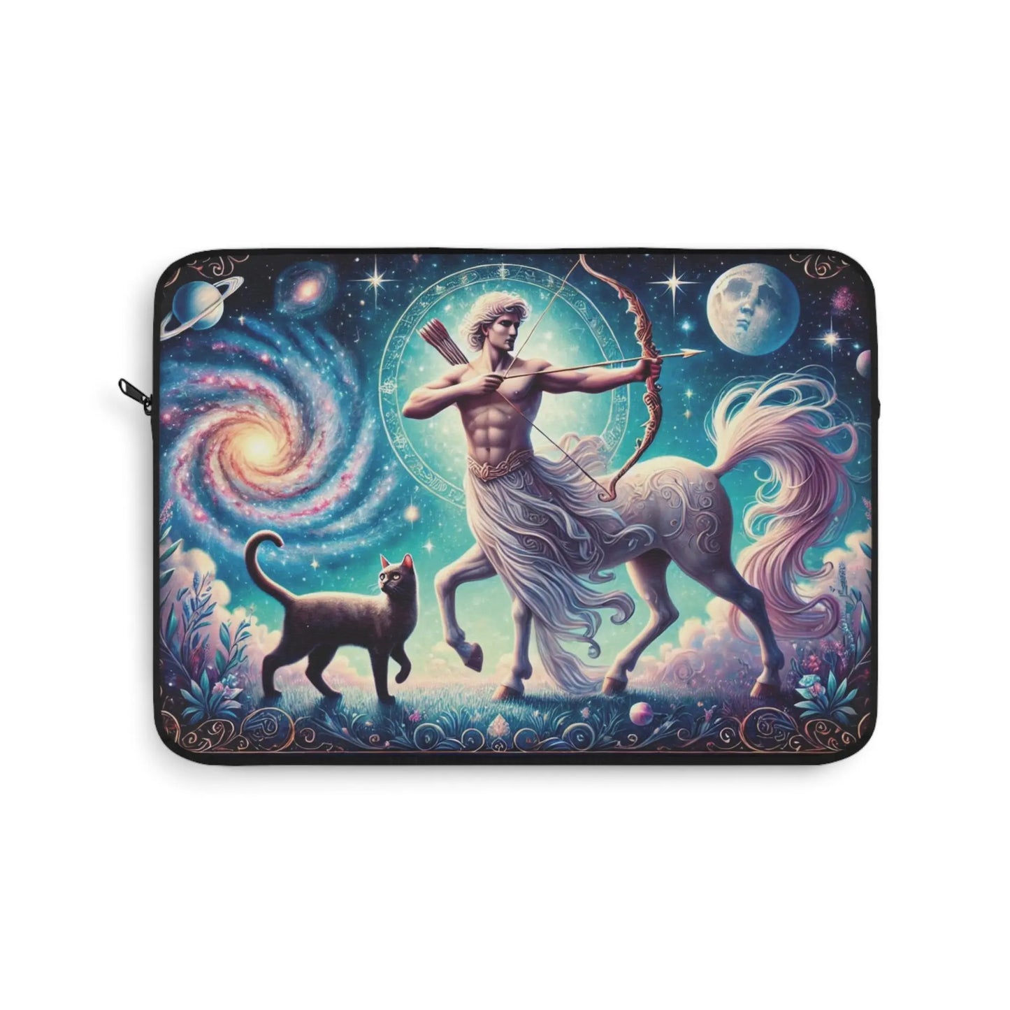 Sagittarius Cat Lover - Celestial Moon - Laptop Sleeve   