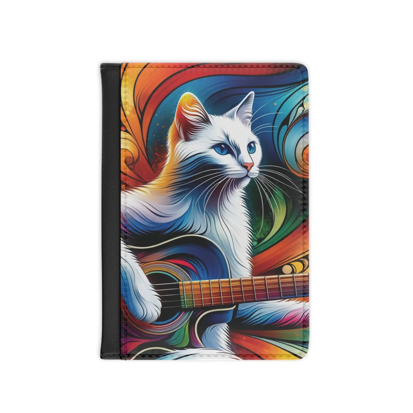 Musical Guitar Cat Player - Passport Cover - Montecore PawPrints