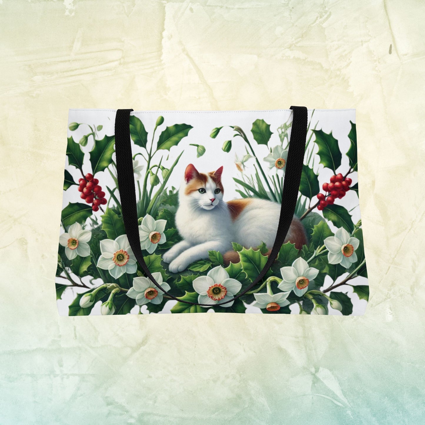 December Birth Flower - Cat Lover - Weekender Tote Bag   