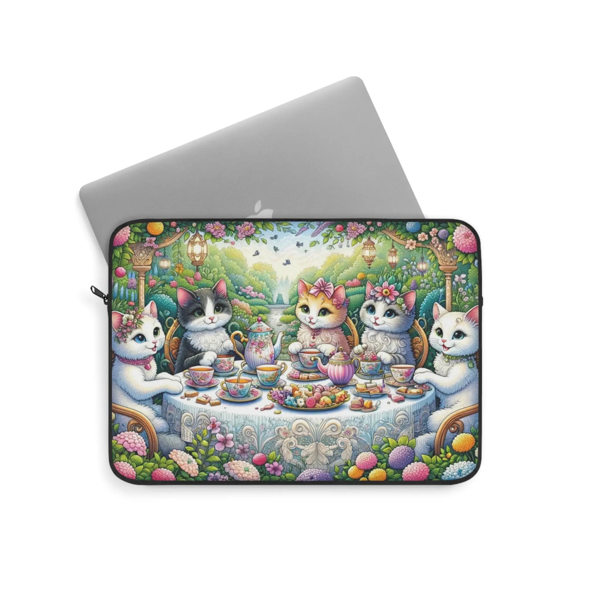 Tea Time - Cat Lover - Laptop Sleeve   