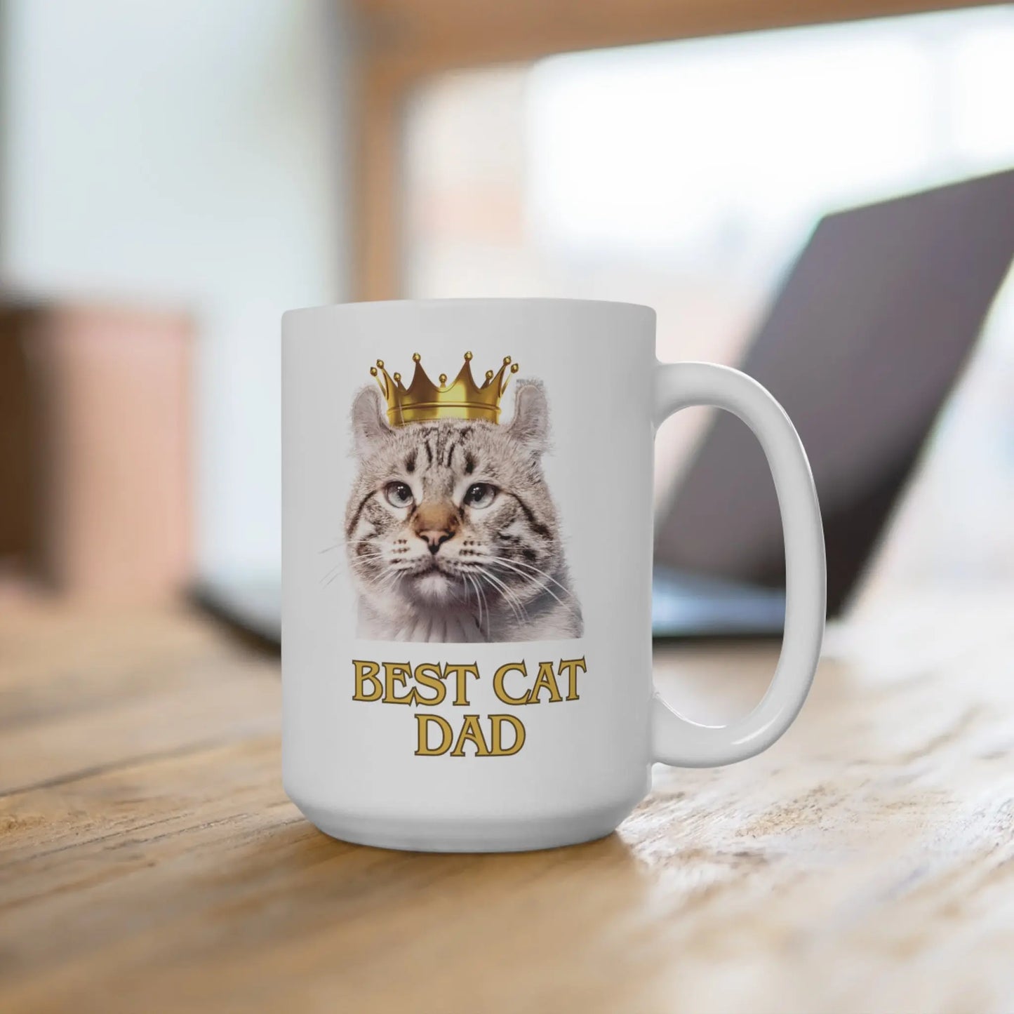 Best Cat Dad - Ceramic Mug 15oz - Montecore PawPrints