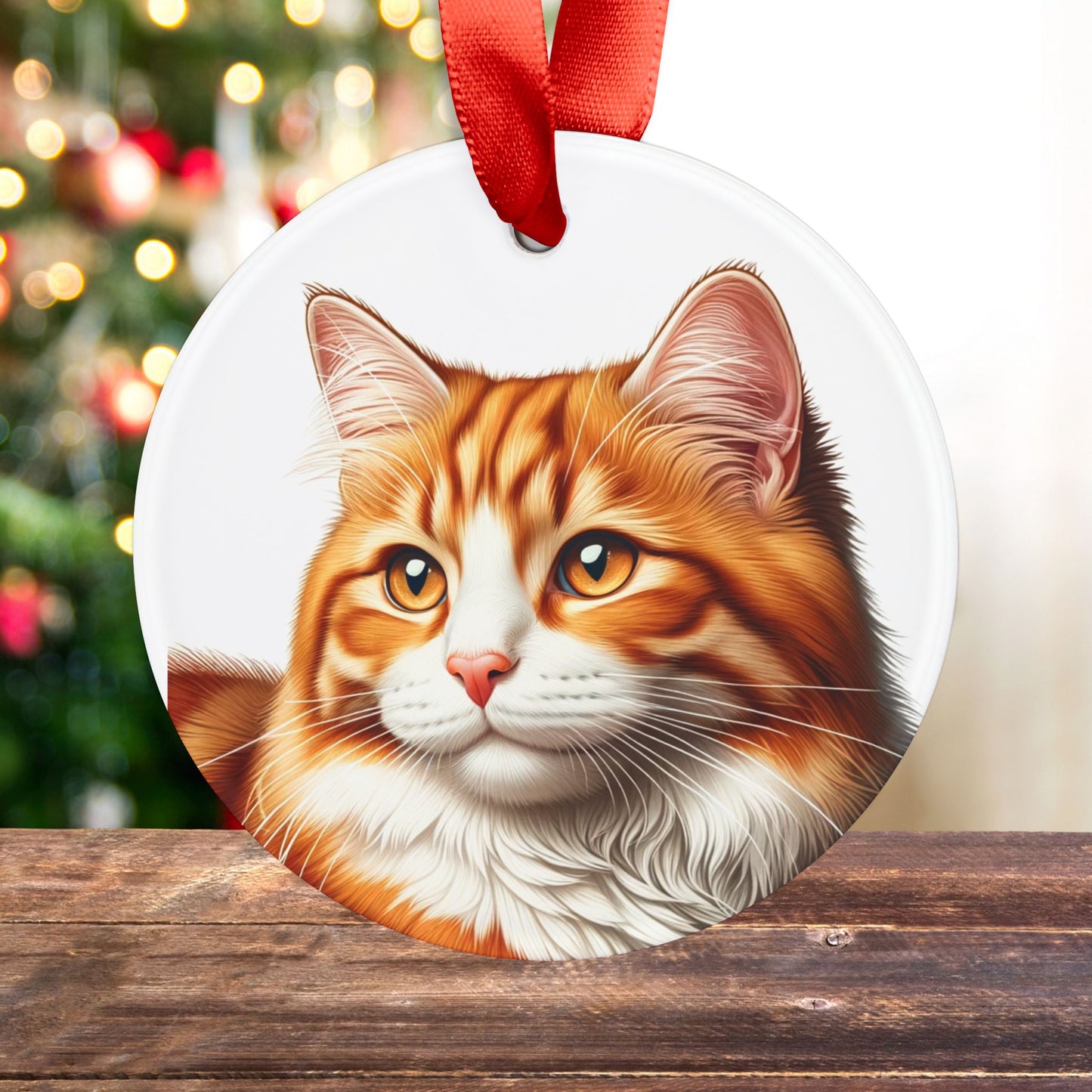 Orange Tabby Cat - Ornament   