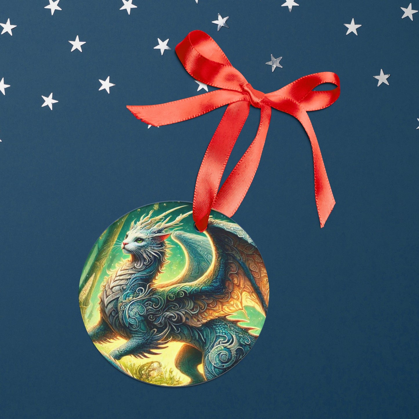 The Magical Cragon - Cat Dragon - Ornament   