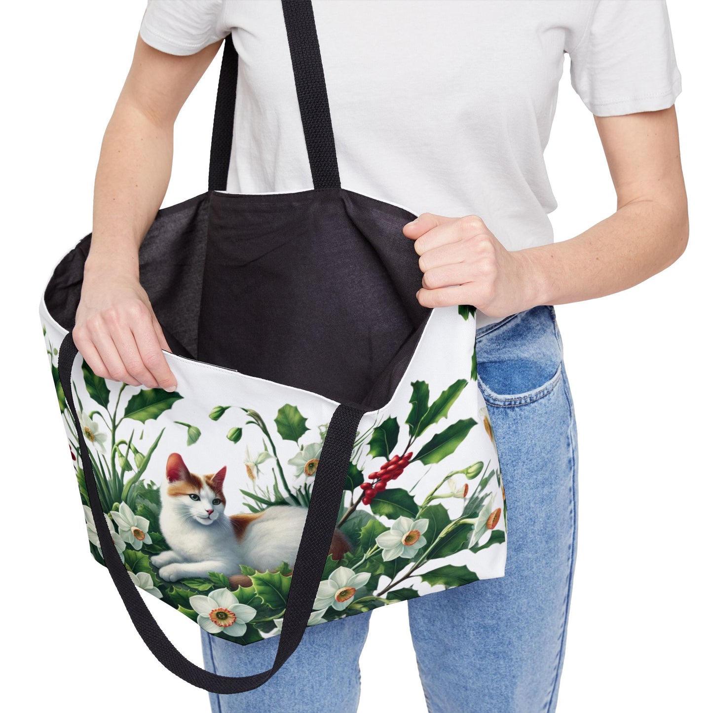 December Birth Flower - Cat Lover - Weekender Tote Bag   