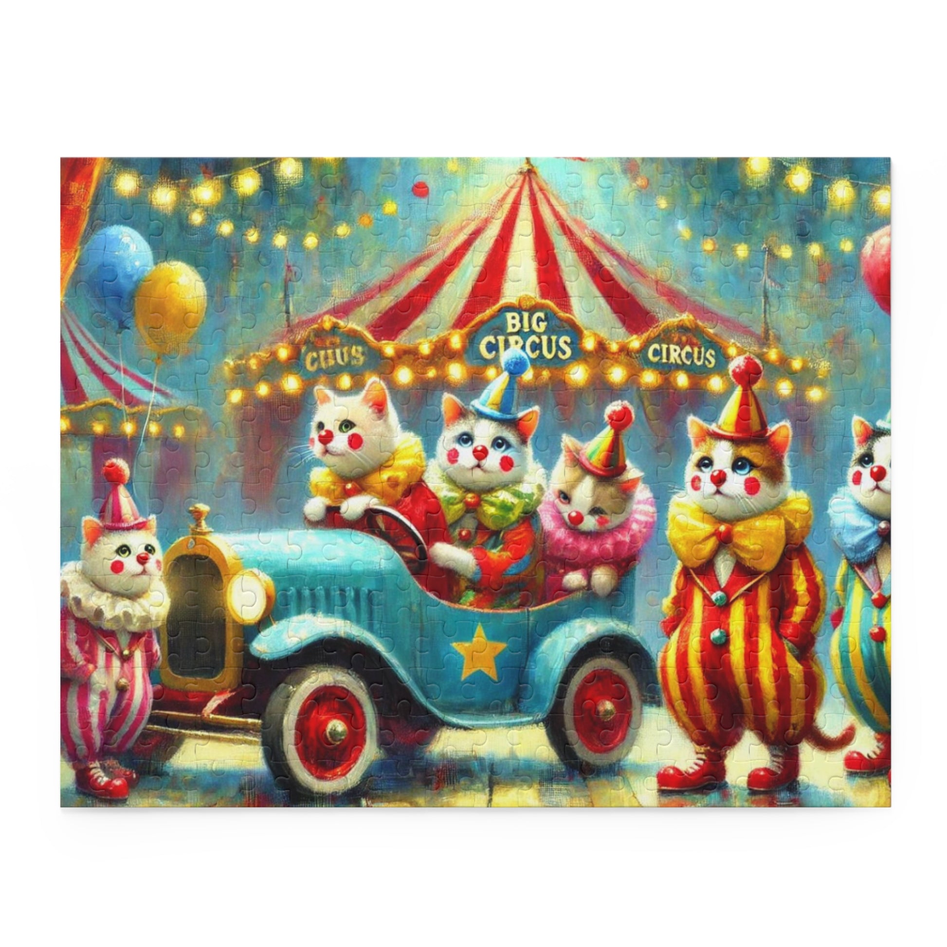 Cat Clown Circus - Cat Lover Gift 120, 252, or 500 -piece options   