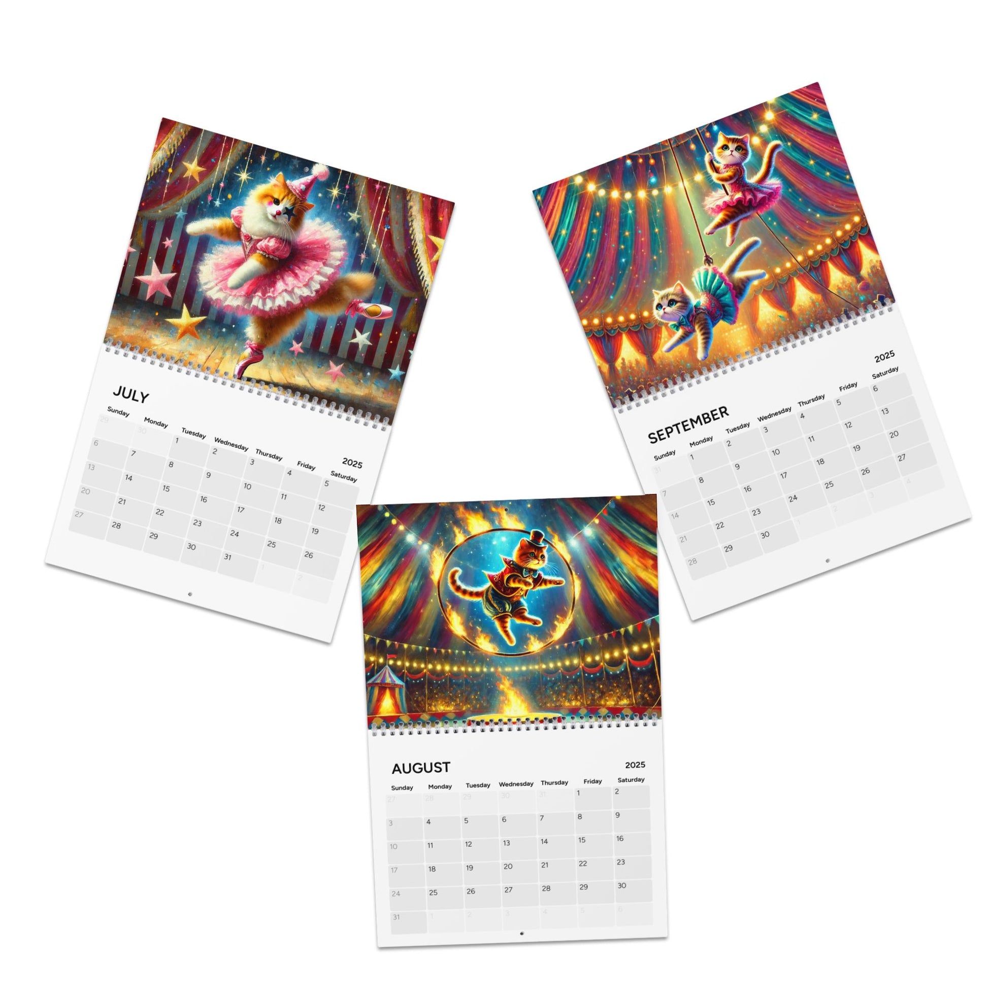 Cat Clown Circus - Calendar (2025)   