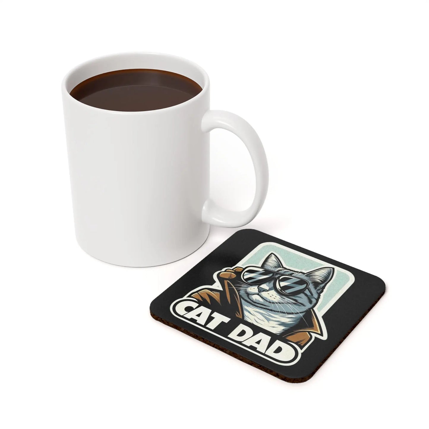 Cat Dad - Cat Lover Coaster - Montecore PawPrints