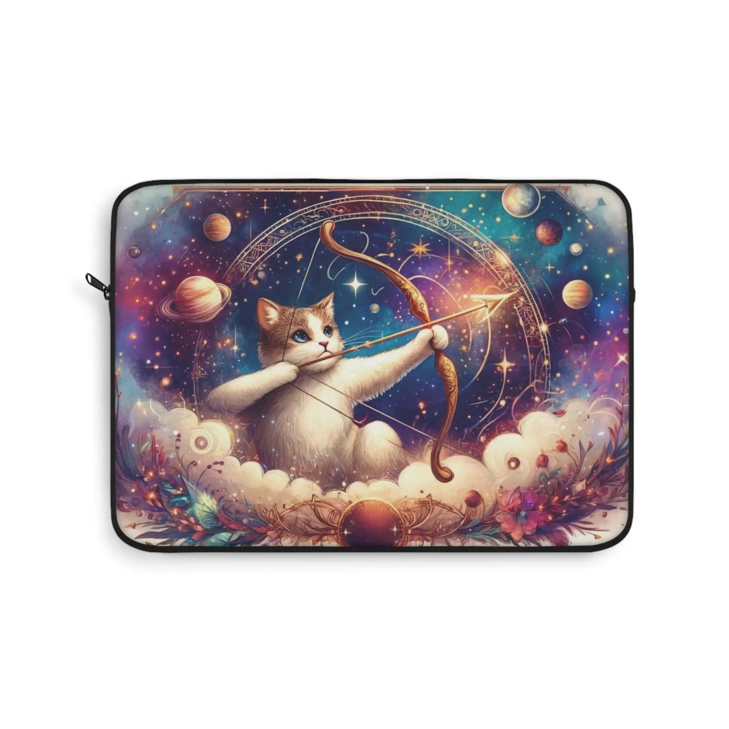 Sagittarius Cat Lover - Celestial Moon - Laptop Sleeve   