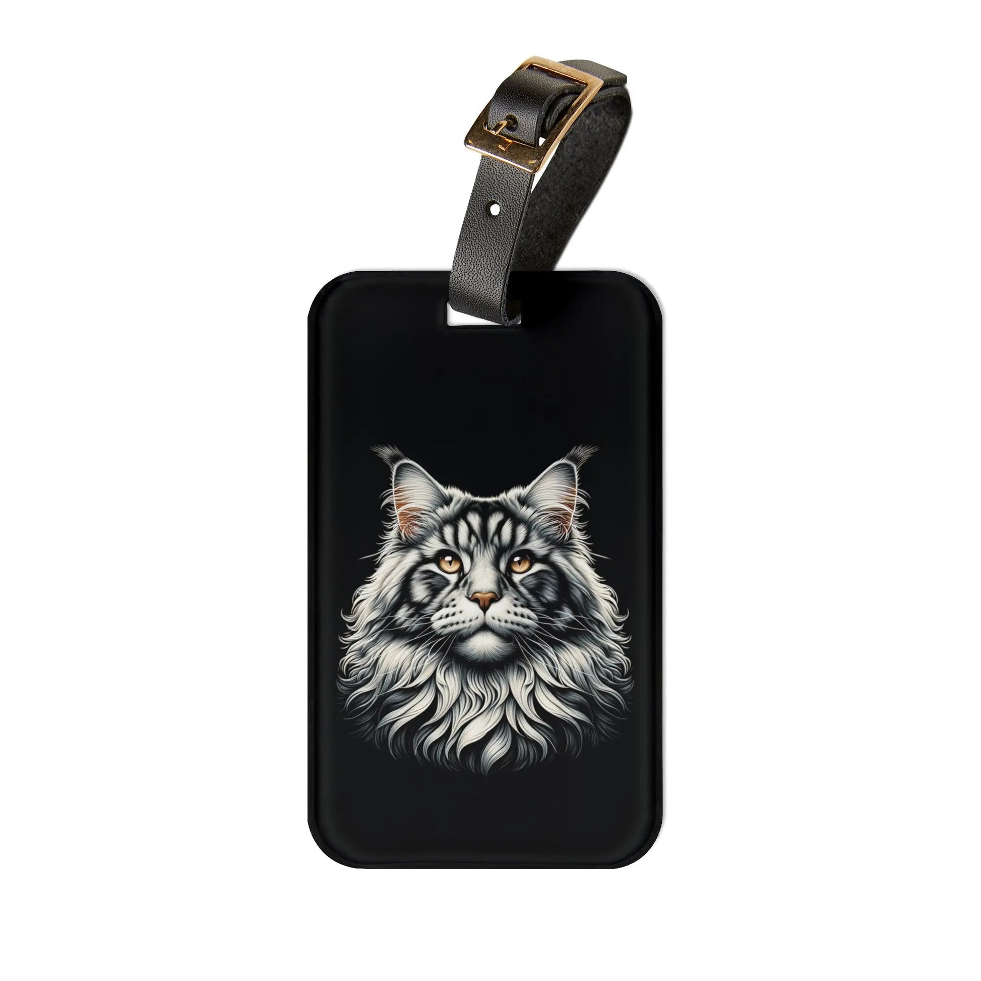 Main Coon Cat Lover Graphic - Luggage Tag - Montecore PawPrints