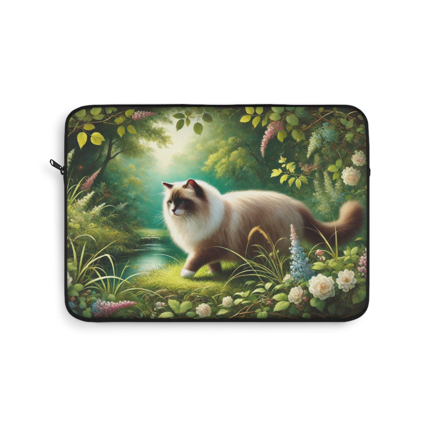 Nature Walk - Cat Lover- Ragdoll Cat - Laptop Sleeve   