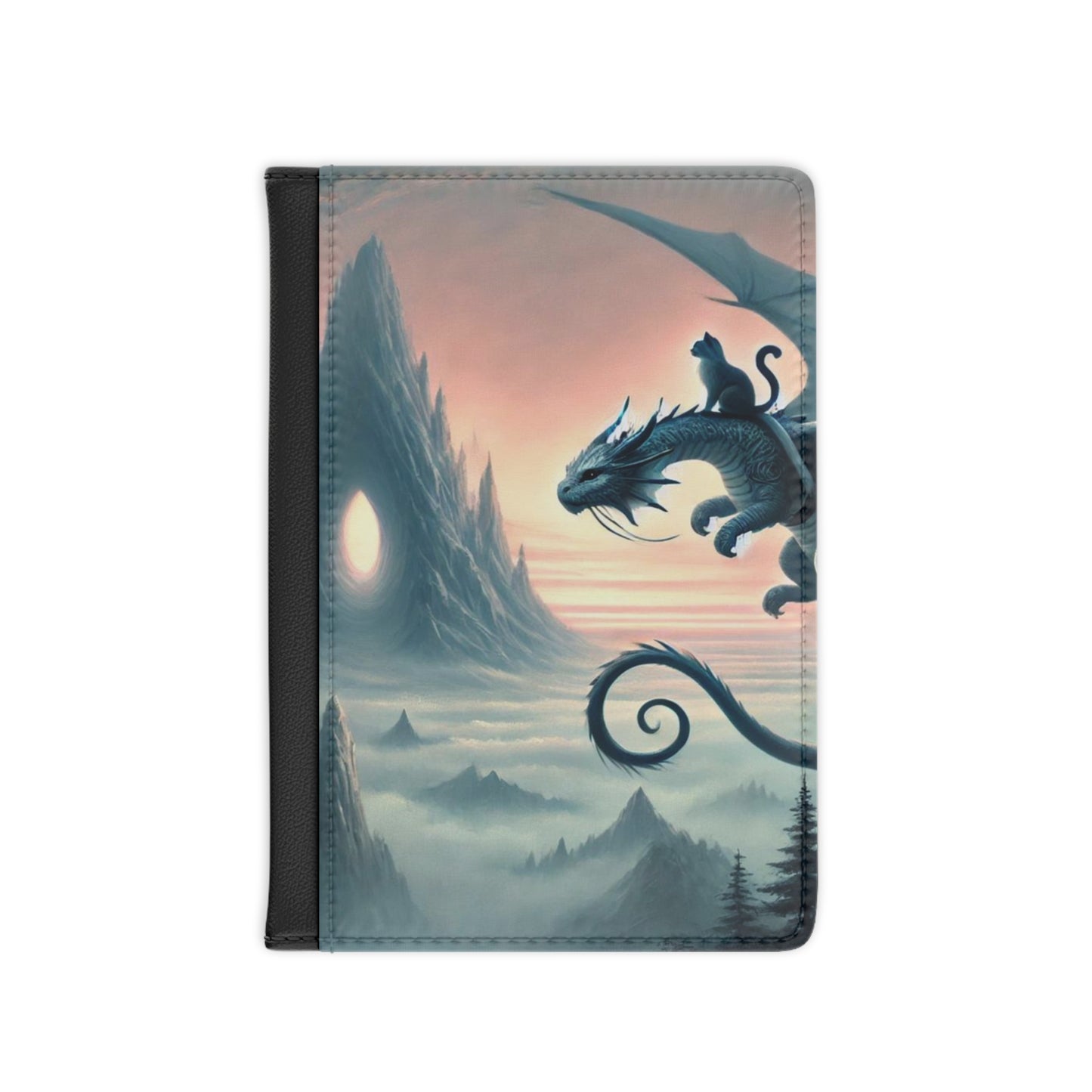 Fantasy Dragon Explorer - Cat Lover - Passport Cover   