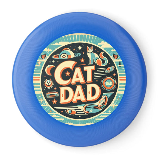 Retro Cat Dad Wham-O Frisbee - Dad Gift Idea - Montecore PawPrints