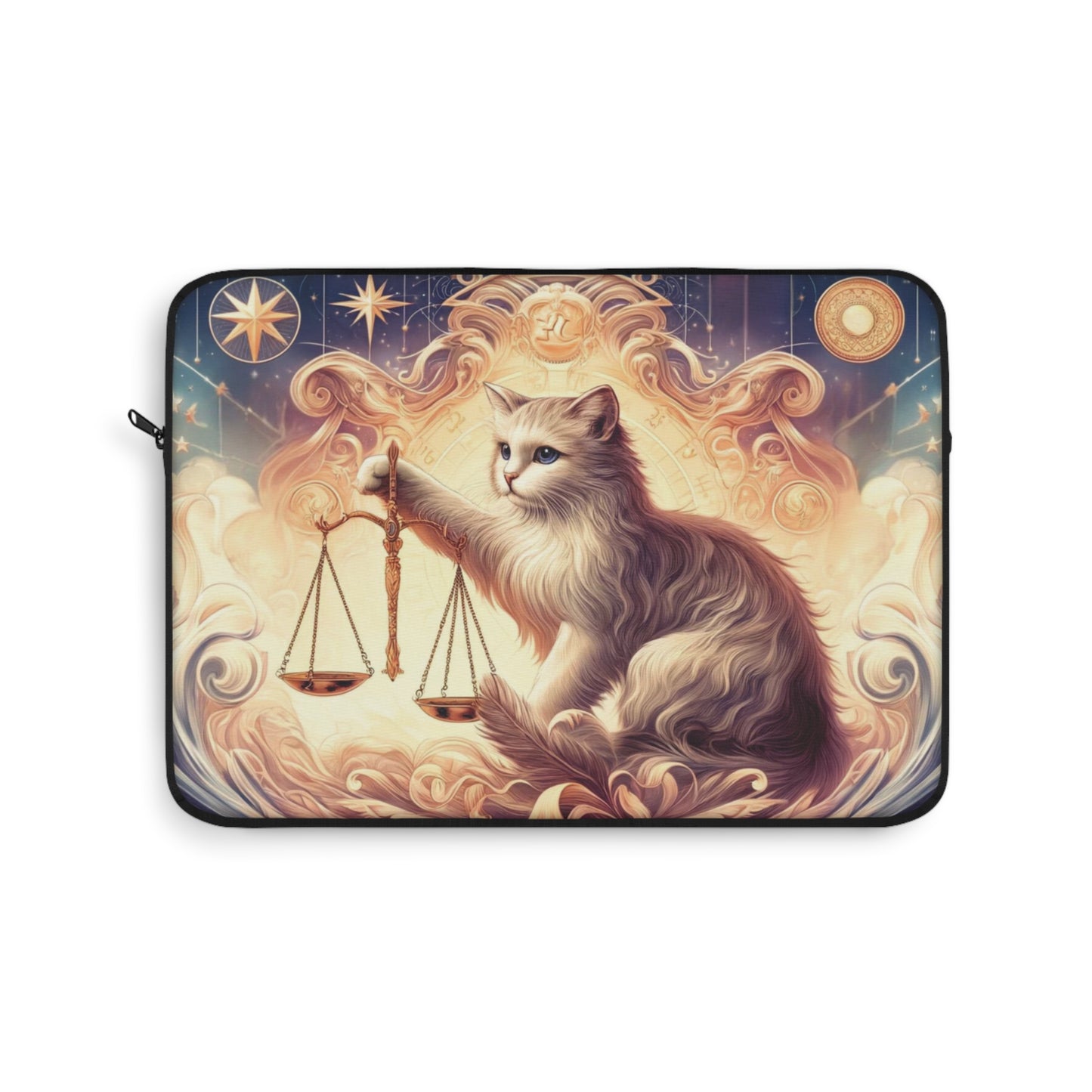 Libra Zodiac Cat Lover - Laptop Sleeve   