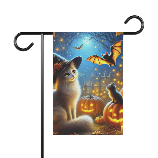 Halloween - Cat Pumpkin Patch - Garden & House Banner   