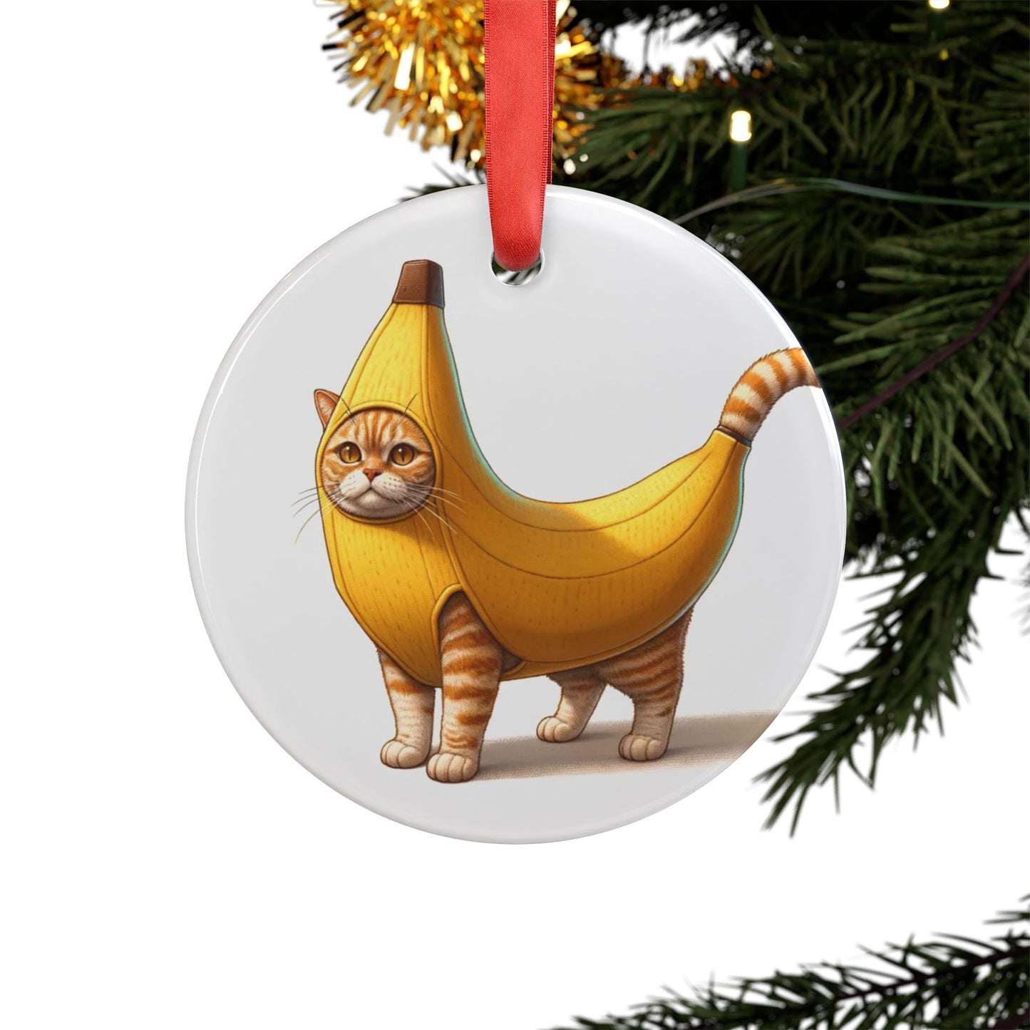 Banana Cat - Ornament   