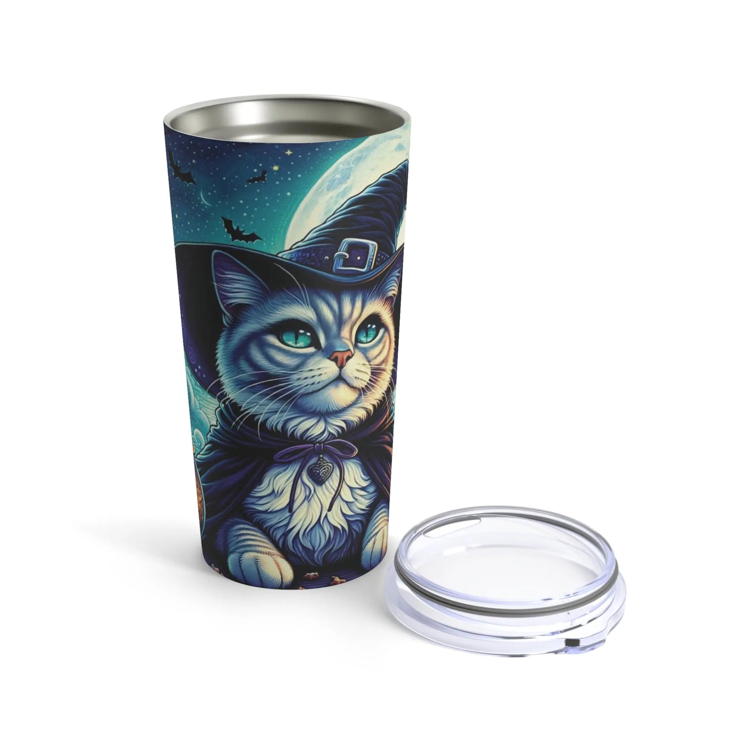 Witch Potion Maker - Cat Lover -  Stainless Steel Tumbler 20oz - With Lid   