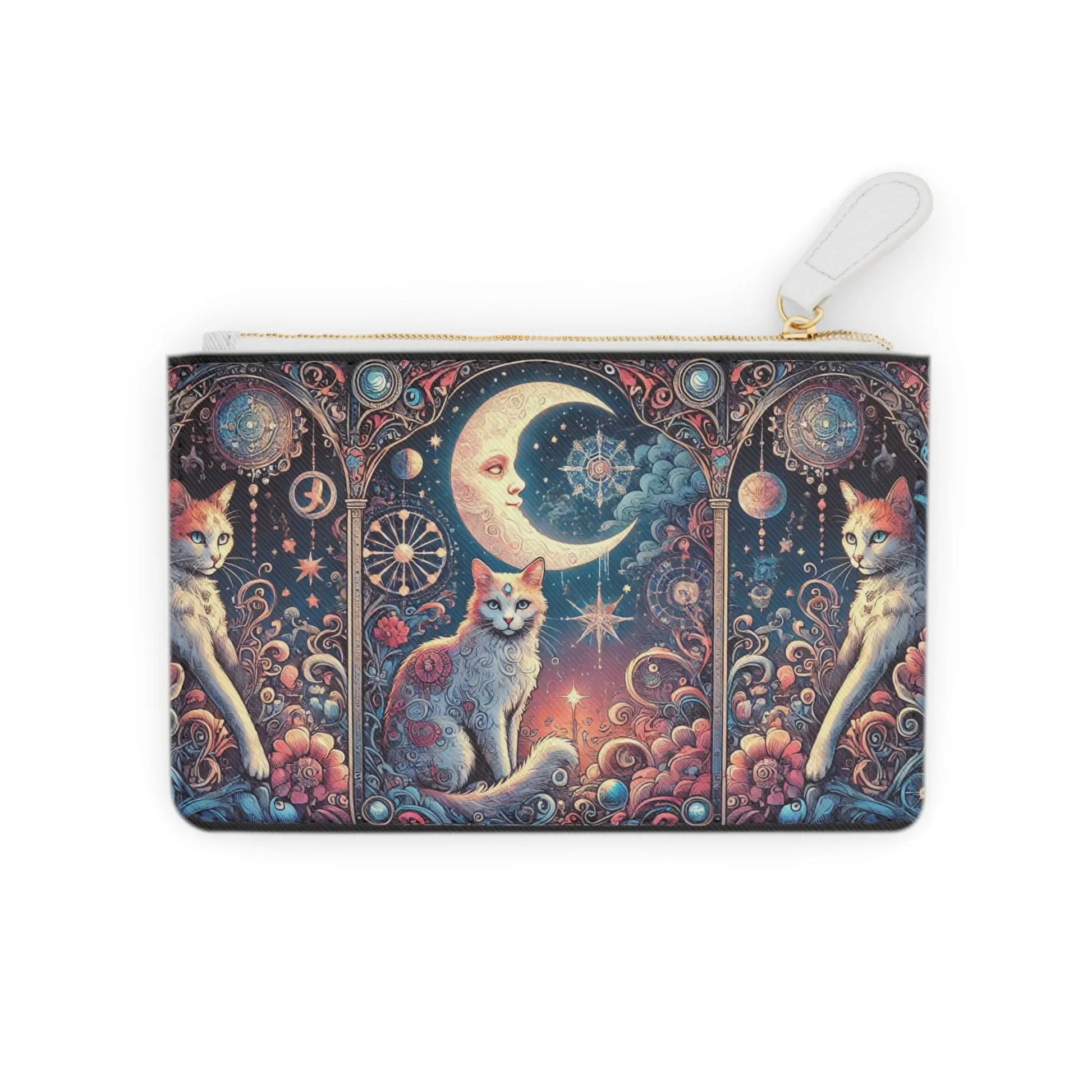 Orange Cat Tarot Magic -  Mini Clutch Bag   