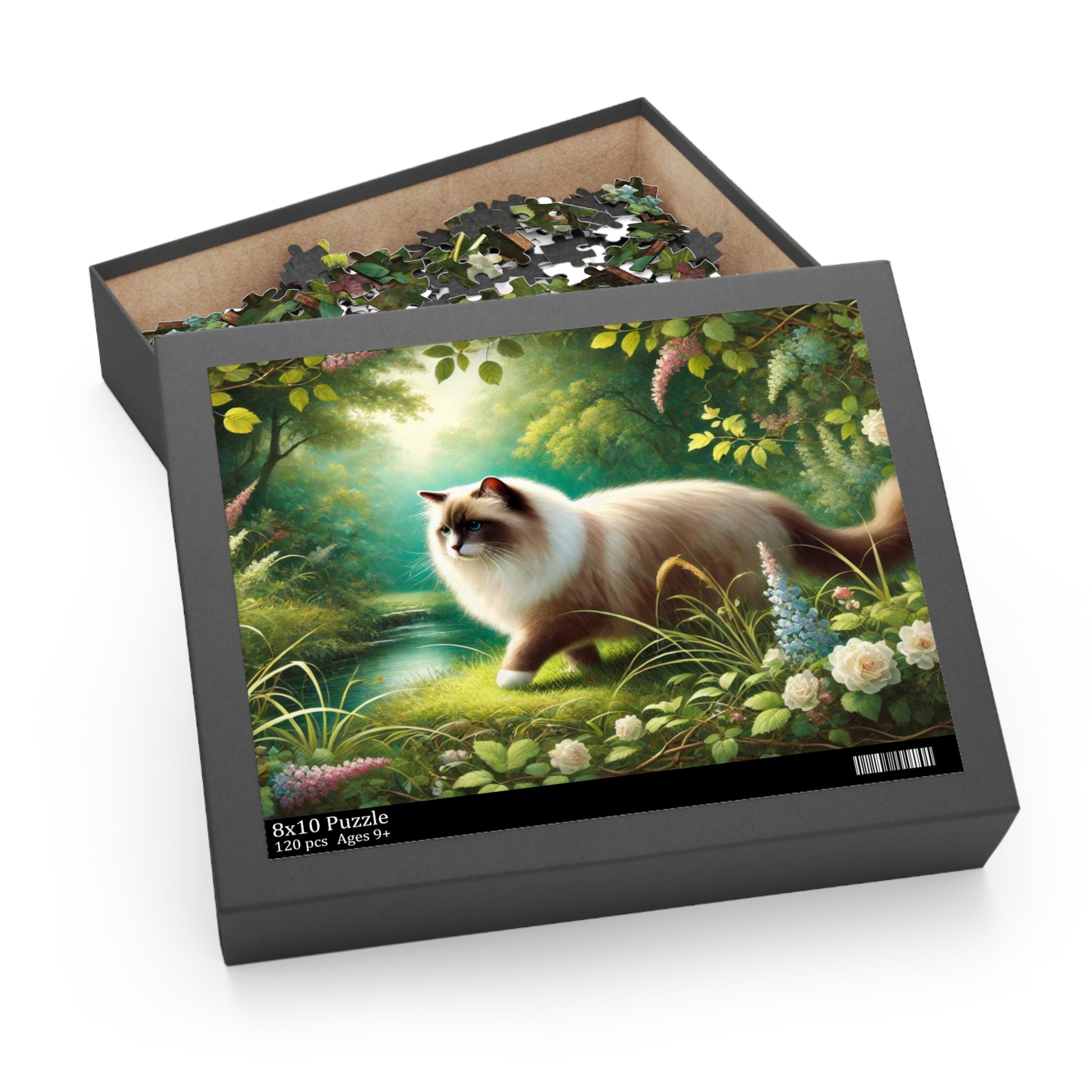 Nature Walk - Ragdoll Cat - Puzzle - Cat Lover Gift 120, 252, or 500 -piece options   