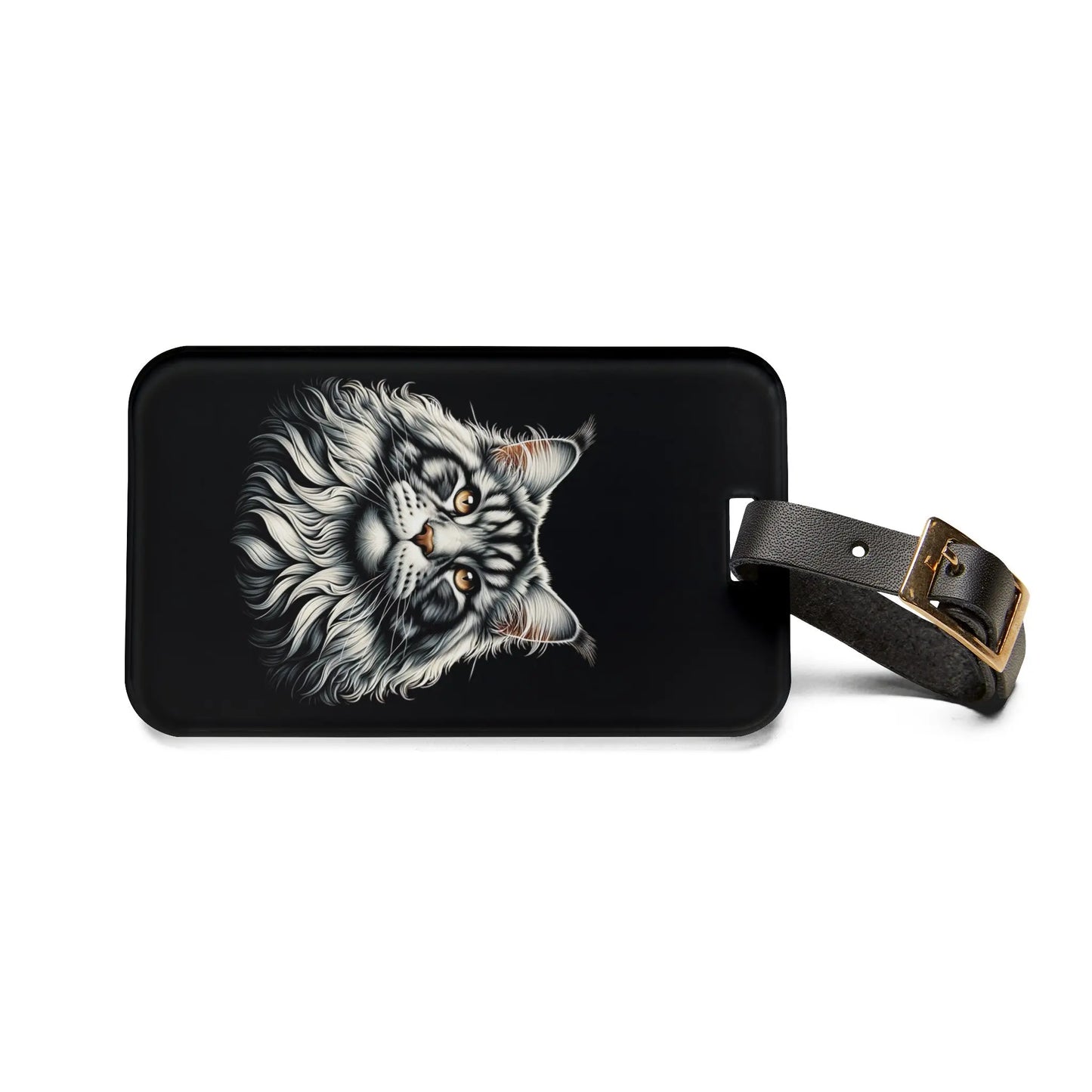 Main Coon Cat Lover Graphic - Luggage Tag - Montecore PawPrints