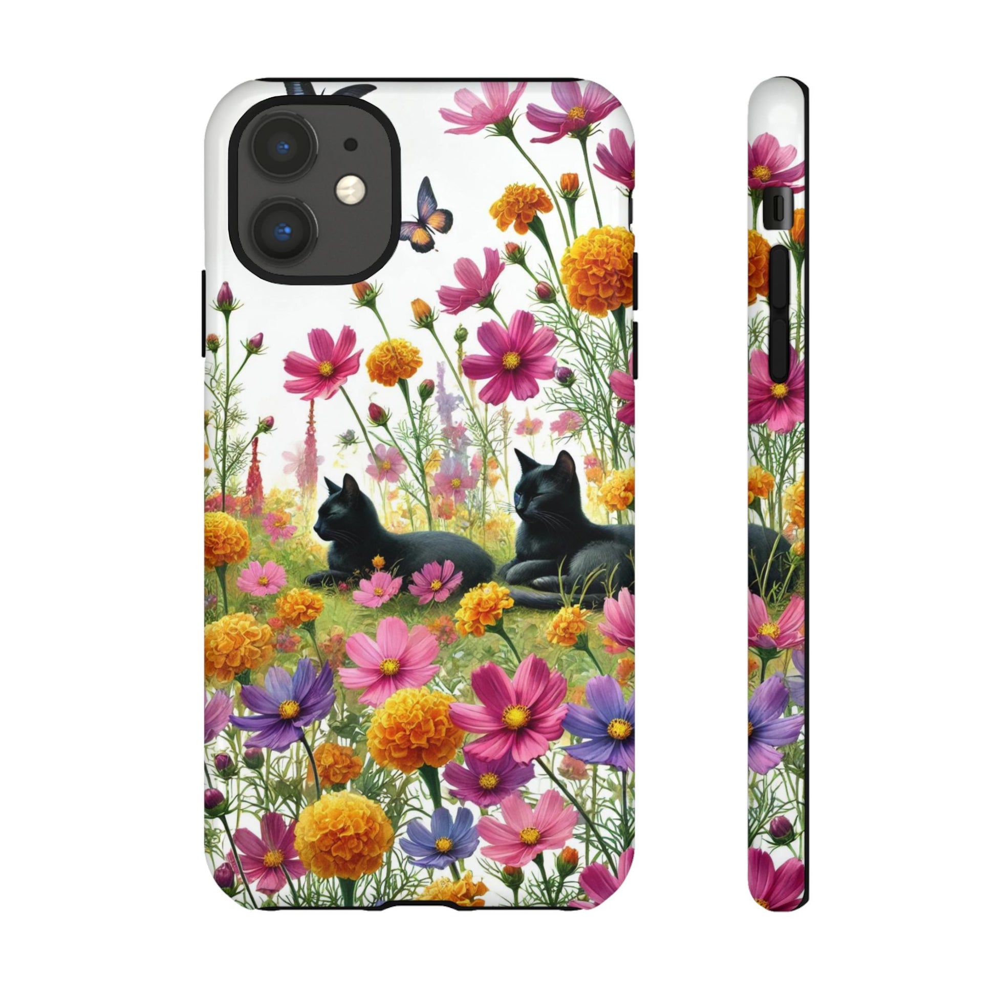 October Birth Month Flowers - Cat Lover  Iphone Tough Cases   