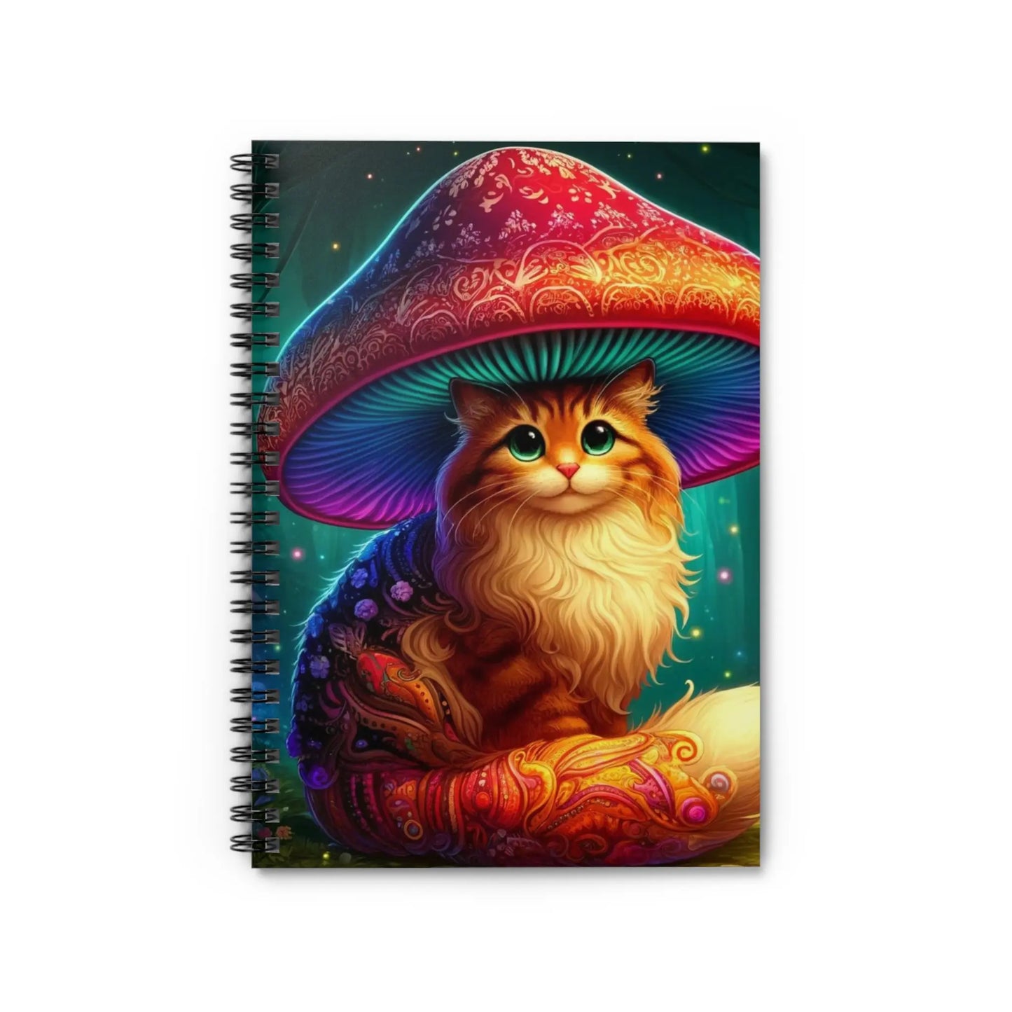 Mushroom Forrest - Spiral Notebook - Ruled Line - Montecore PawPrints