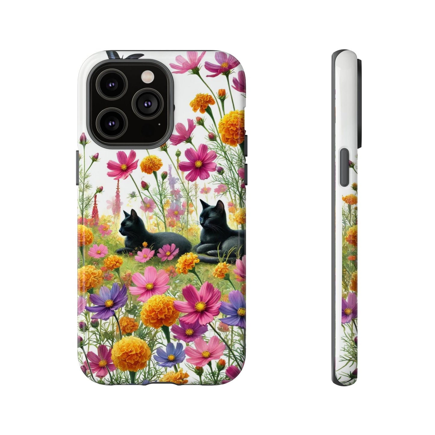 October Birth Month Flowers - Cat Lover  Iphone Tough Cases   