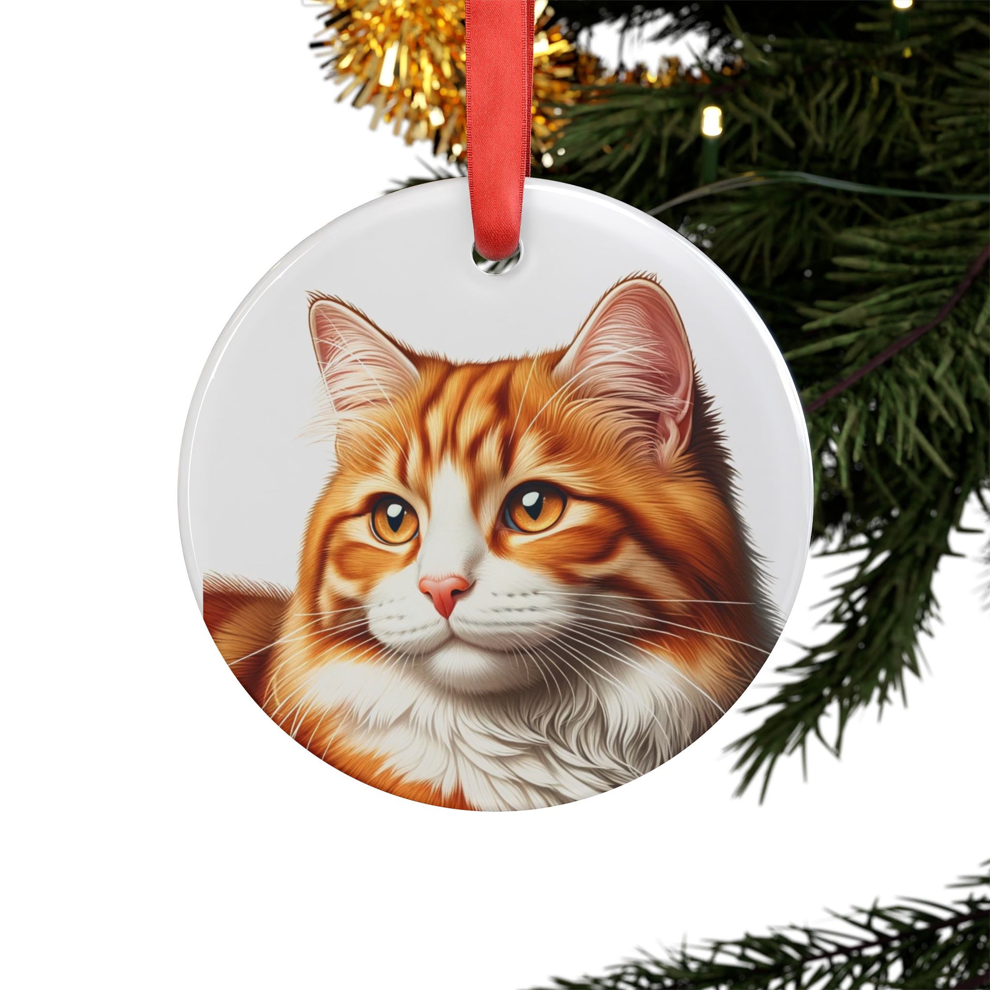 Orange Tabby Cat - Ornament   