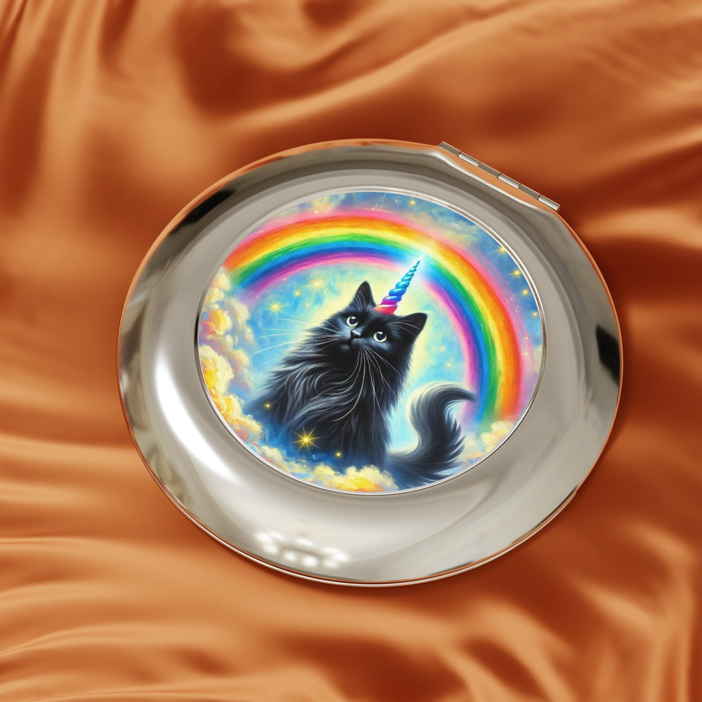 Caticorn - Cat Unicorn Fashion - Compact Travel Mirror   