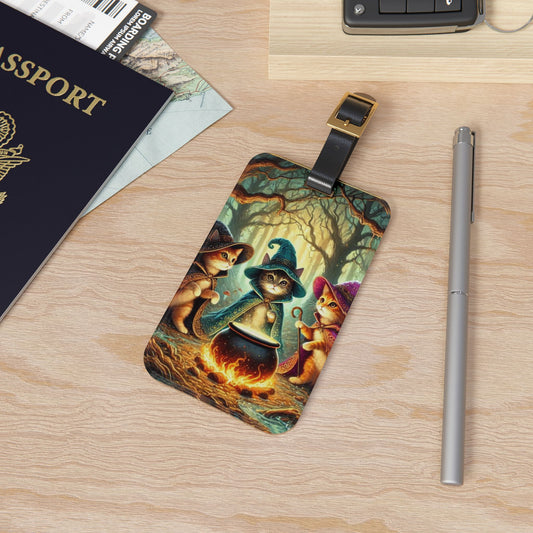 Cat Witches - Luggage Tag - Travel Gift   