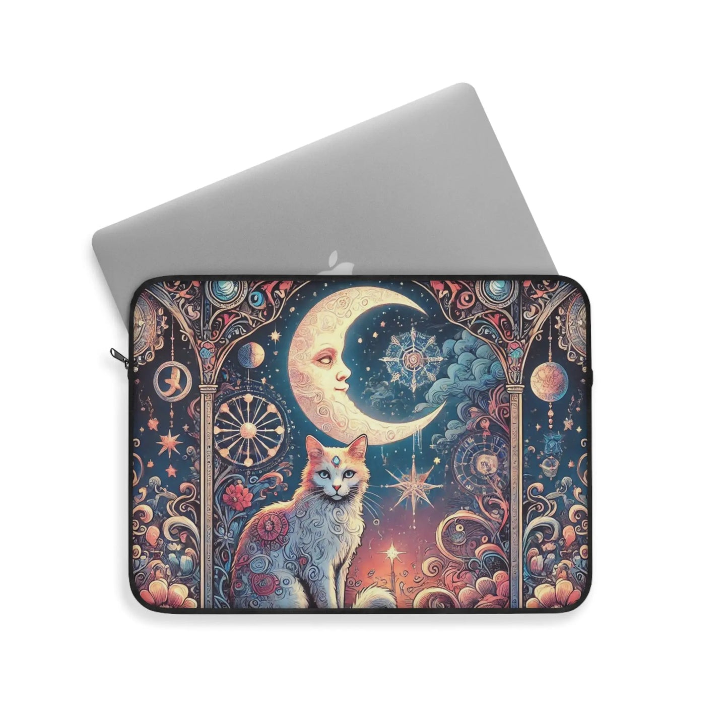 Orange Cat Tarot Magic- Laptop Sleeve   