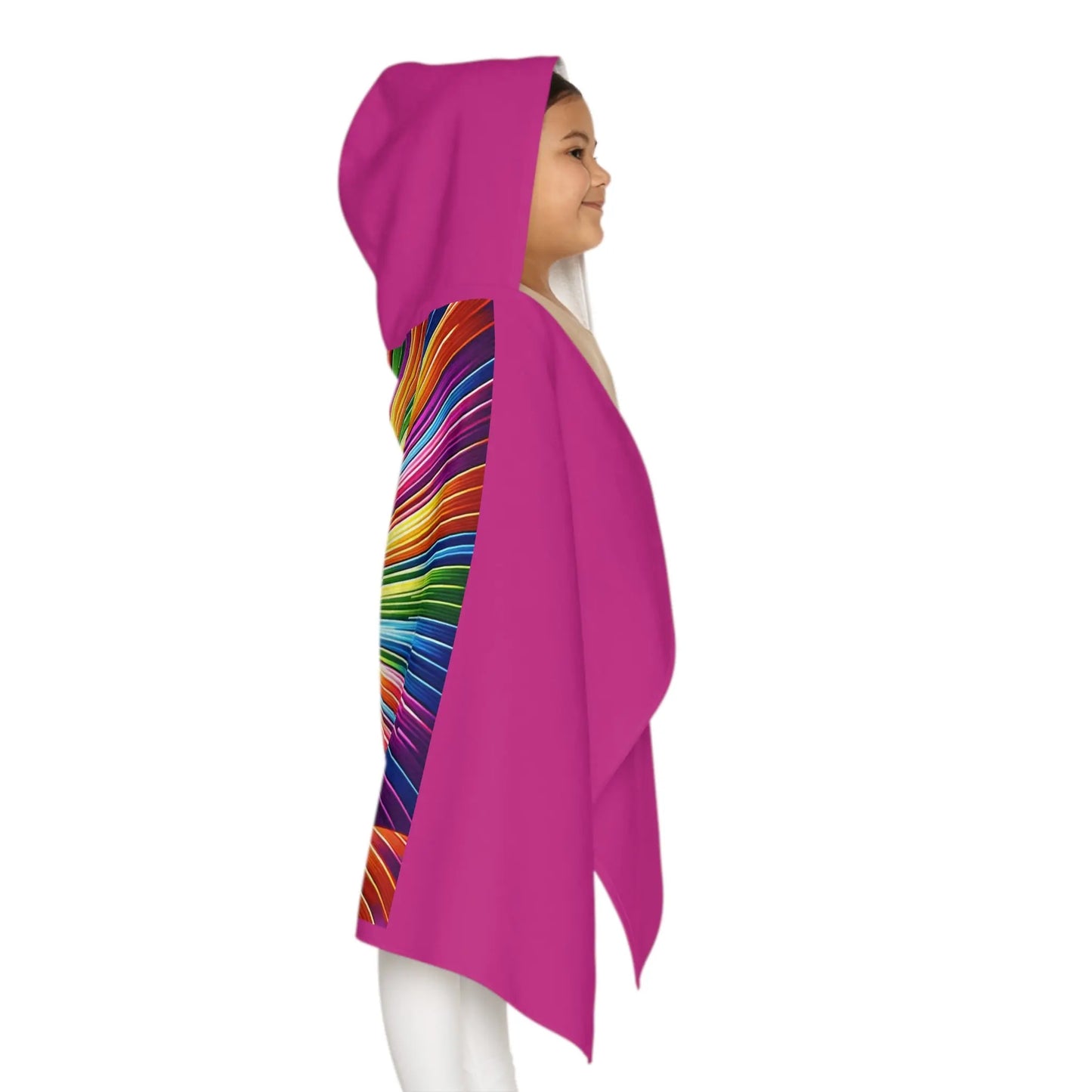 Rainbow Cat - Youth Hooded Towel   