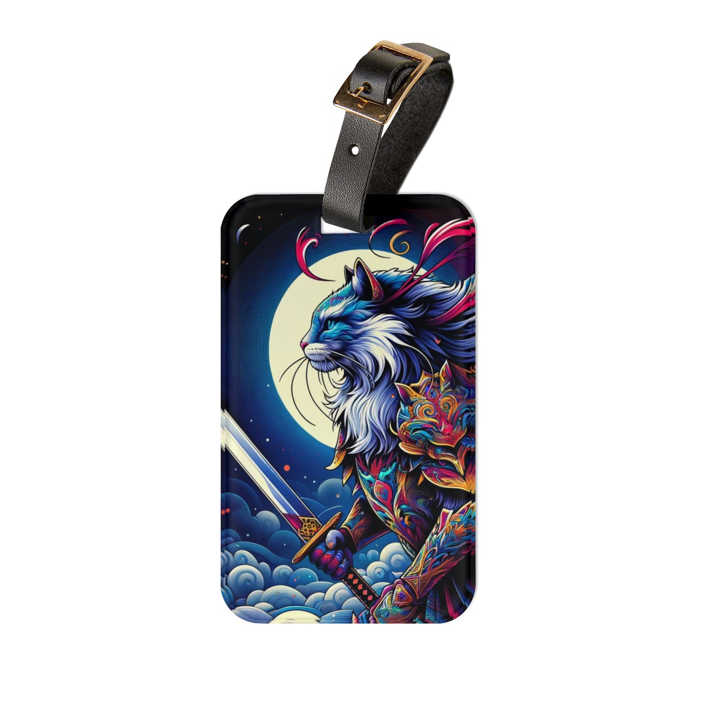 Cat Warrior - Luggage Tag - Travel Gift   