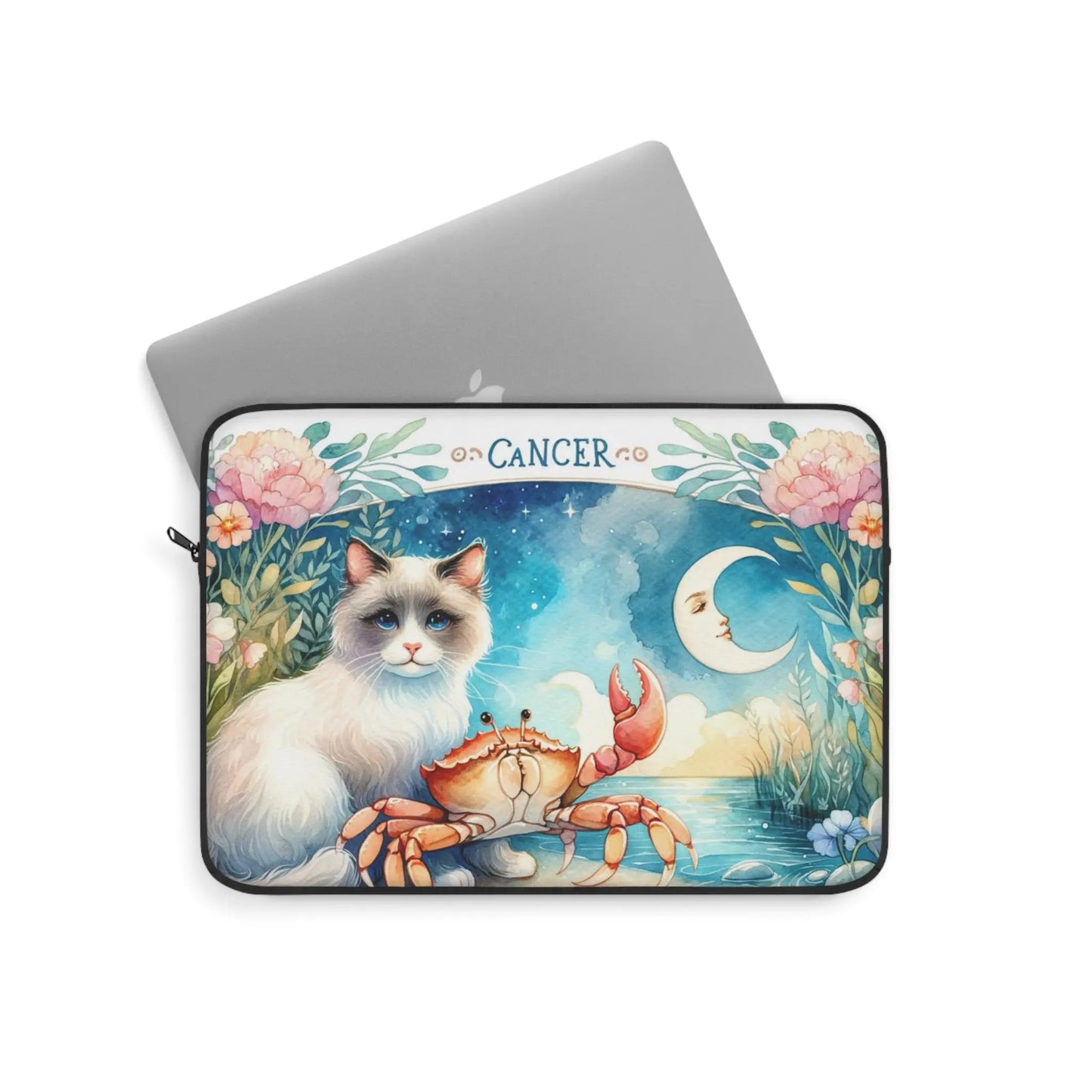 Cancer Zodiac - Cat Lover - Laptop Sleeve   