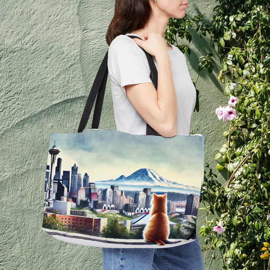 Seattle City Views - Cat Lover - Weekender Tote Bag   